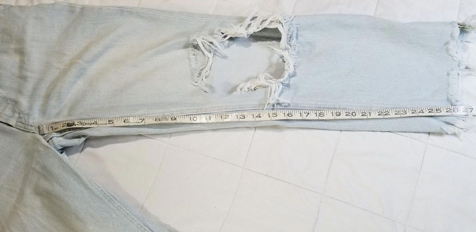 Free People Free People We The Free 25 Distressed High Waisted Jeans Size 25" / US 0 / IT 36 - 6 Thumbnail