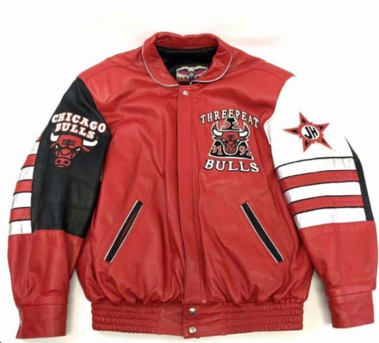 Jeff Hamilton Jeff Hamilton jh Design NBA BULLS JACKET 3peat jordan Size US M / EU 48-50 / 2 - 2 Thumbnail
