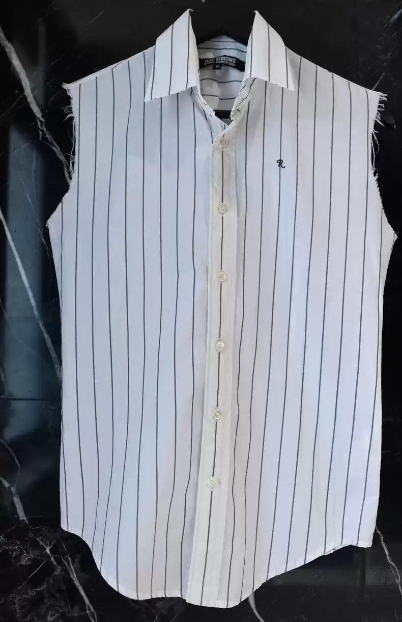 Raf Simons Raf Simons Striped sleeveless shirt-2505 Size US M / EU 48-50 / 2 - 2 Thumbnail