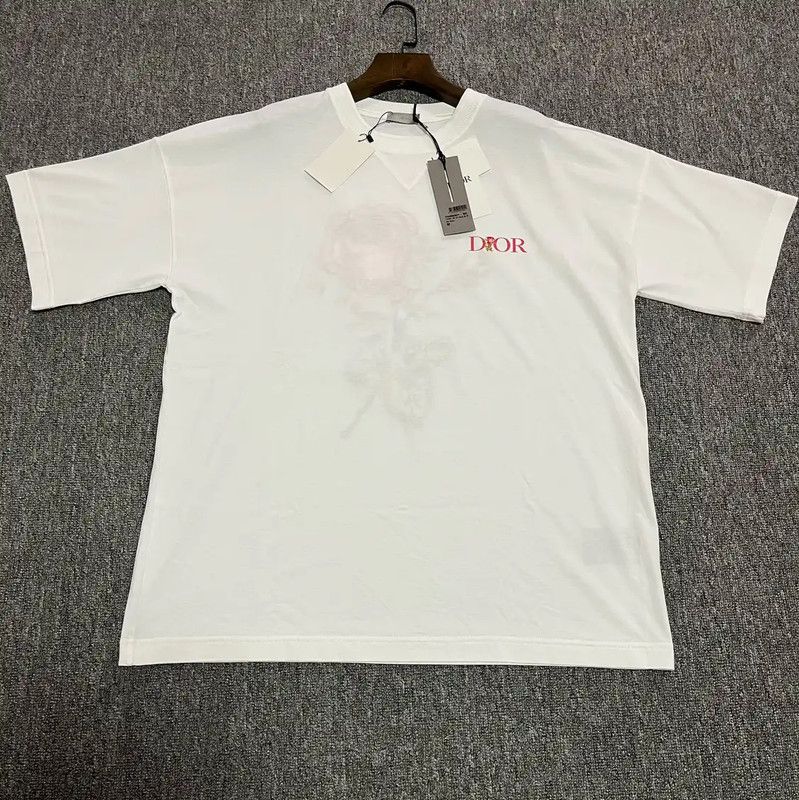 Dior Dior Summer White Cotton Men's T-Shirt 0089 Size US M / EU 48-50 / 2 - 1 Thumbnail