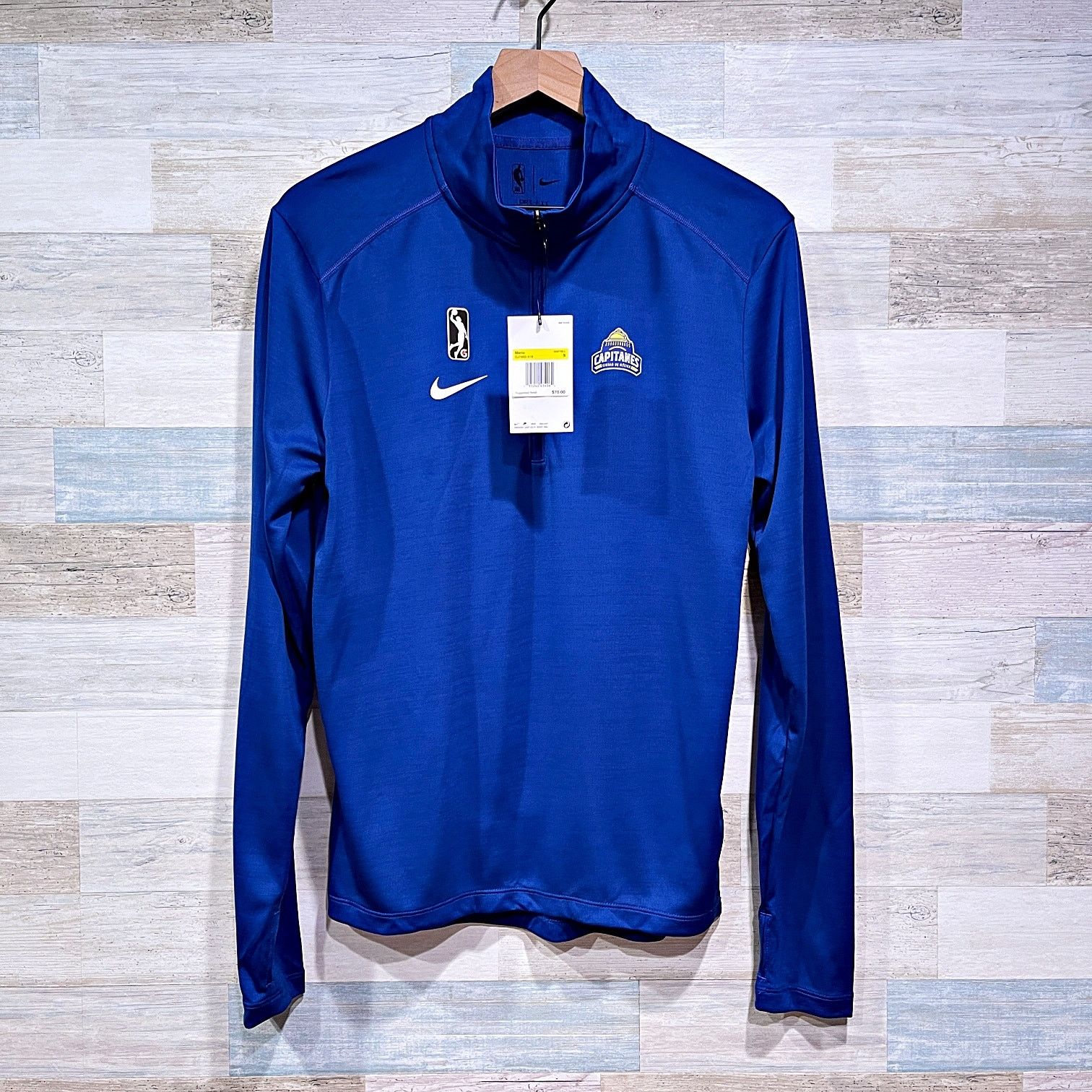 NBA × Nike Mexico City Capitanes NBA G League Nike Pullover Blue Mens S Size US S / EU 44-46 / 1 - 1 Thumbnail