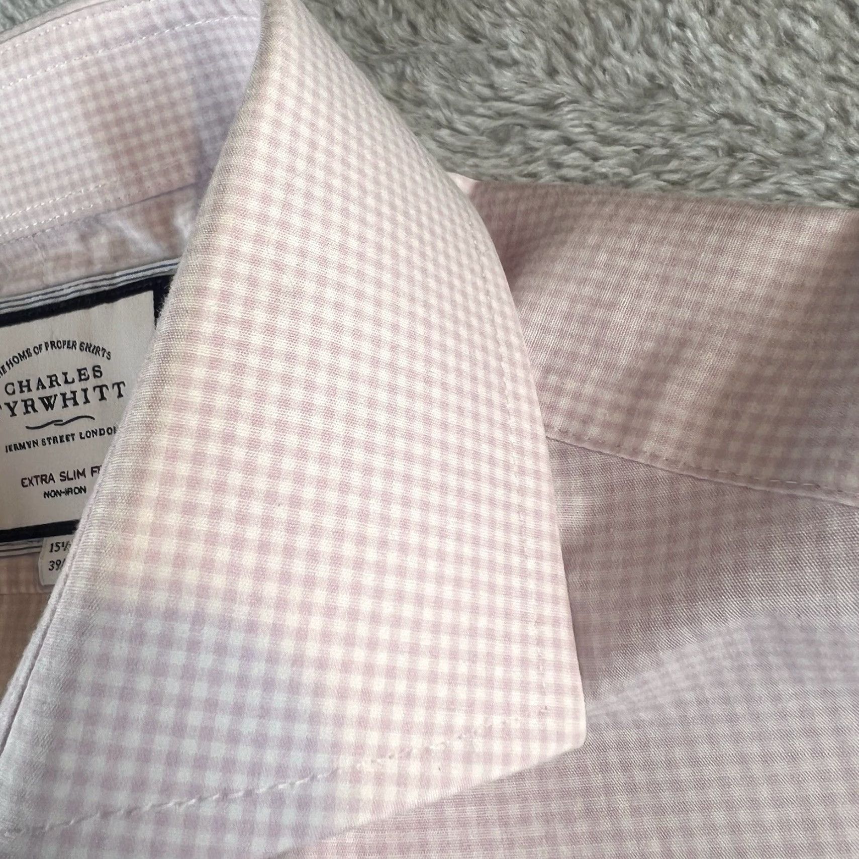 Charles Tyrwhitt Charles Tyrwhitt Dress Shirt Mens M 15.5 33 Pink Check Casual Preppy Cotton Button Up Shirt Size US M / EU 48-50 / 2 - 5 Thumbnail