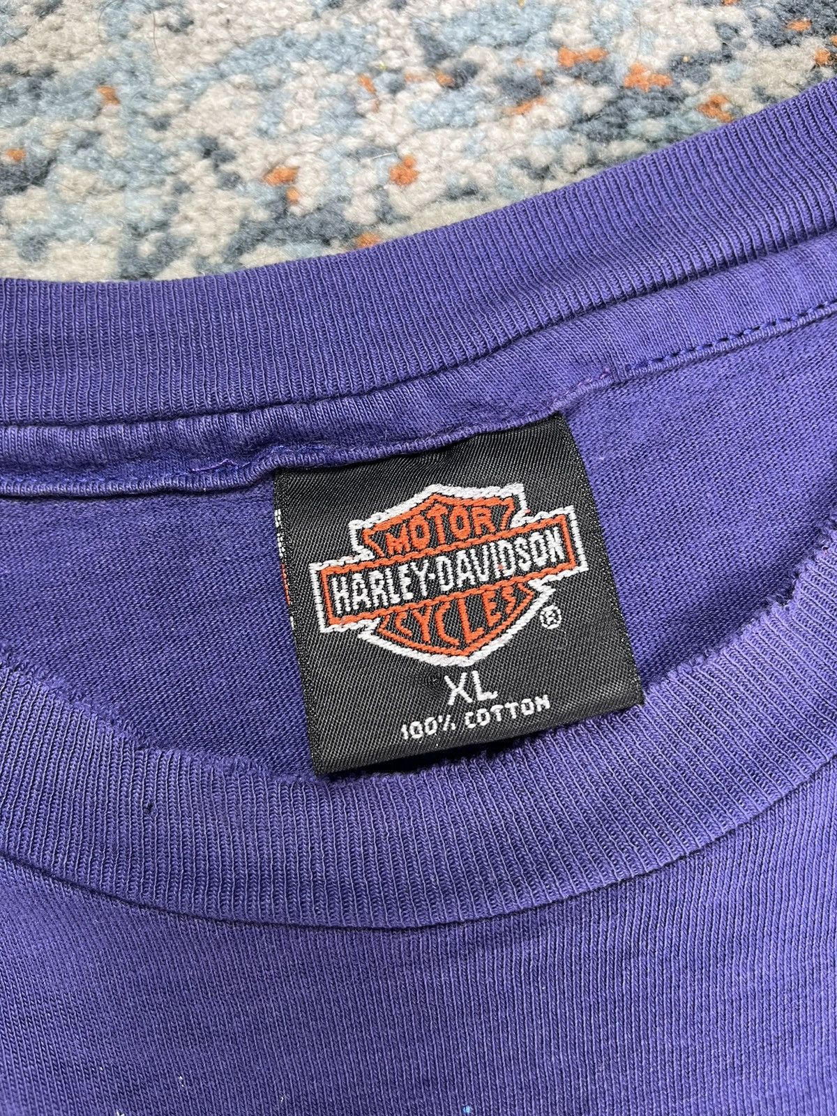 Harley Davidson × Vintage Vintage 1995 Harley Davidson all over print tee rare grail Size US XL / EU 56 / 4 - 11 Thumbnail