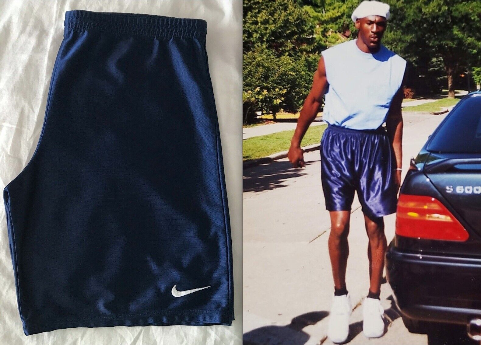 NIKE MICHAEL JORDAN SWOOSH SHORTS 1996 NBA BASKETBALL