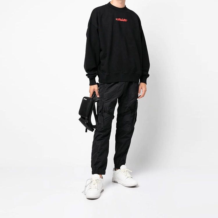 Off-White Black Arrows on Canvas Oversized Skate Sweatshirt Size XXS / US 00 / IT 34 - 4 Thumbnail