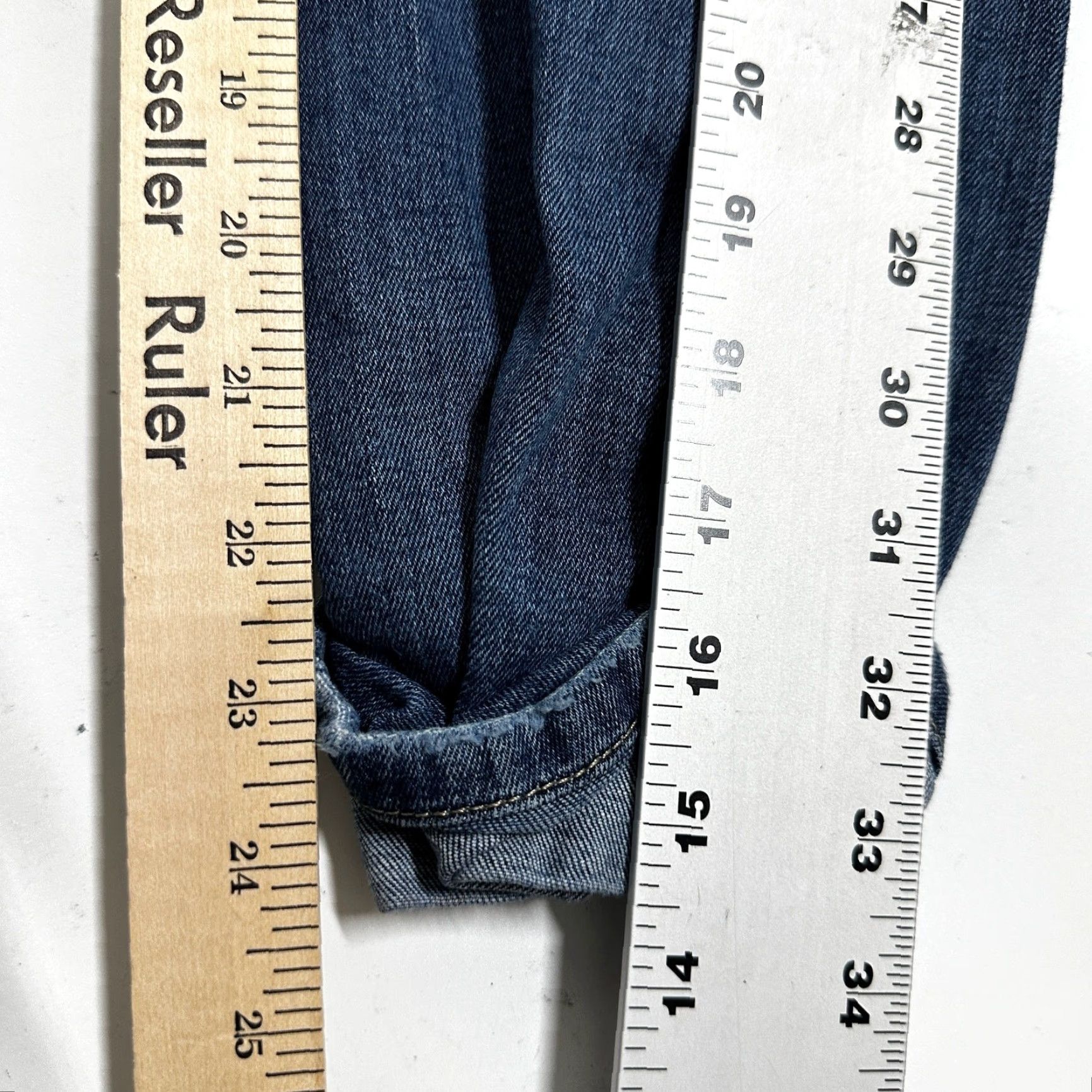Vintage Joes Jeans Womens 30 Dark Blue Denim Cropped Mid Rise Cotton Blend Size 28" / US 6 / IT 42 - 6 Thumbnail