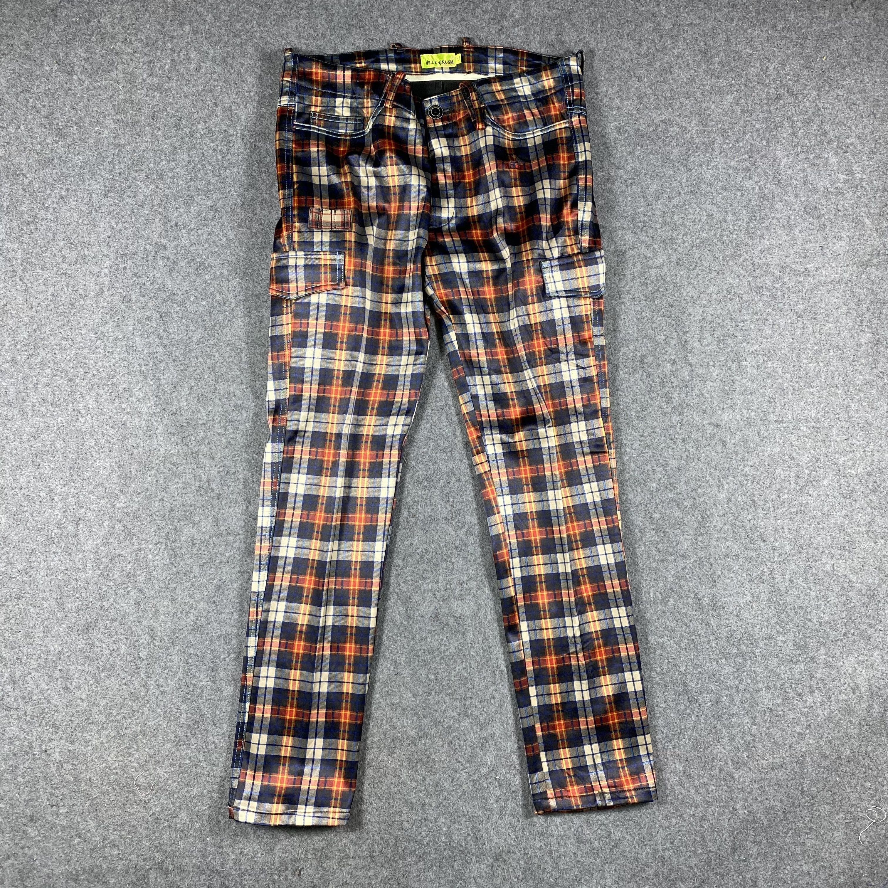 Japanese Brand Japanese Brand Blue Crash Multipocket Tactical Cargo Pants Size US 32 / EU 48 - 1 Thumbnail