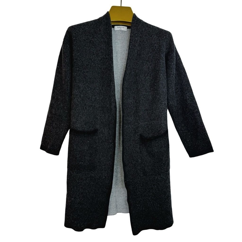 Aritzia BABATON Aritzia Women Black Knit Cardigan Mid Length Coat XS Size XS / US 0-2 / IT 36-38 - 1 Thumbnail