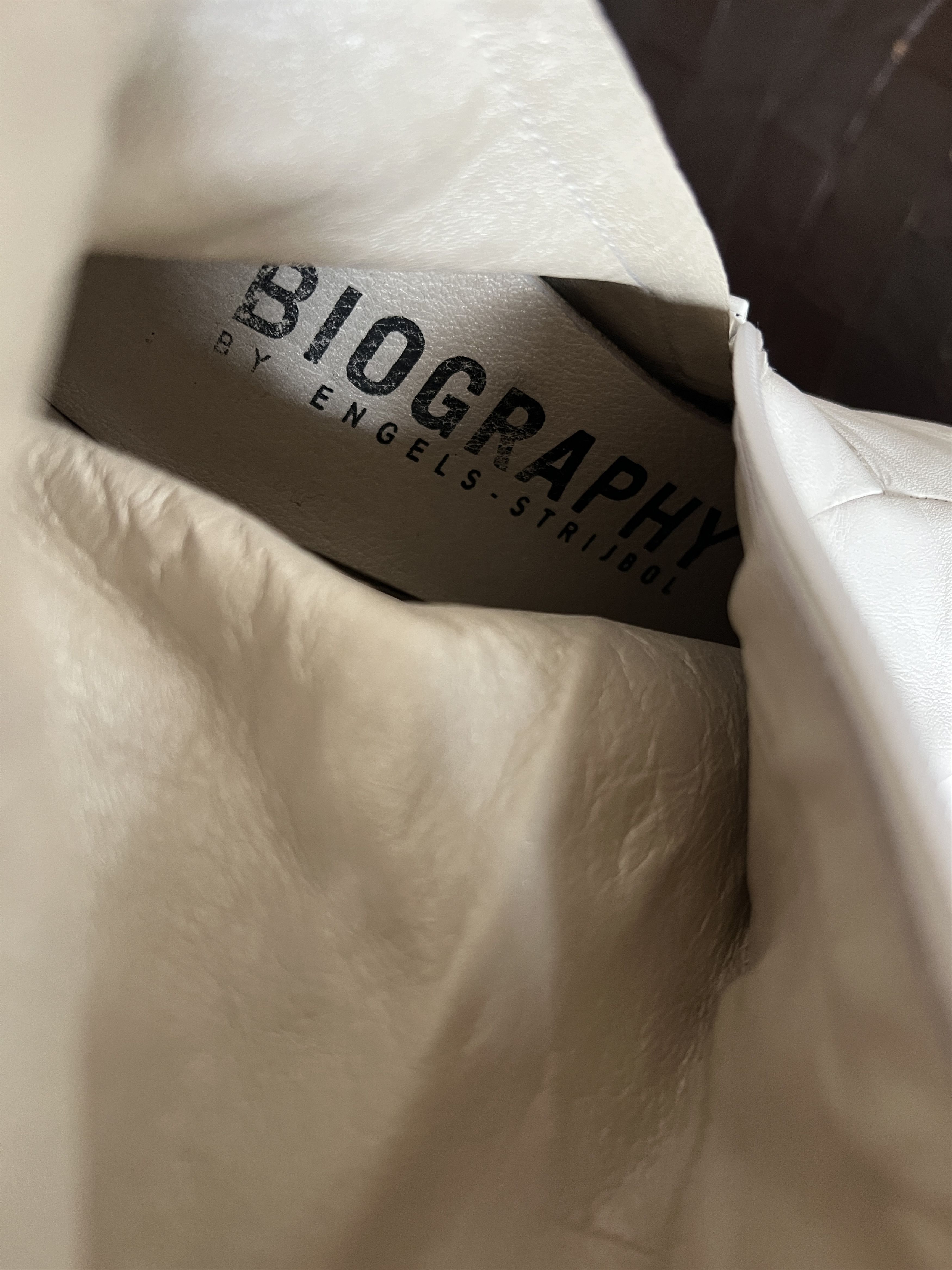Other Biography by Engels-Strijbol White Leather Boots Size 37 Size US 7 / IT 37 - 10 Thumbnail