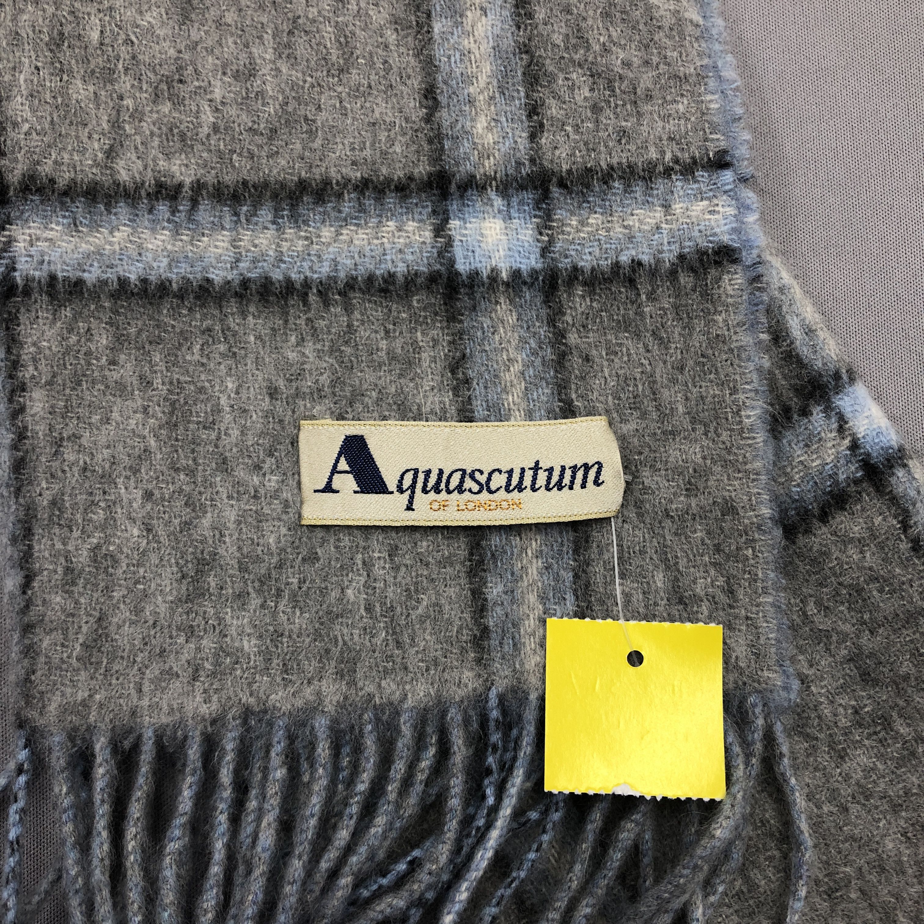 Aquascutum Vintage Aquascutum Scarf Muffler Wool Plaid Scarves Size ONE SIZE - 5 Thumbnail