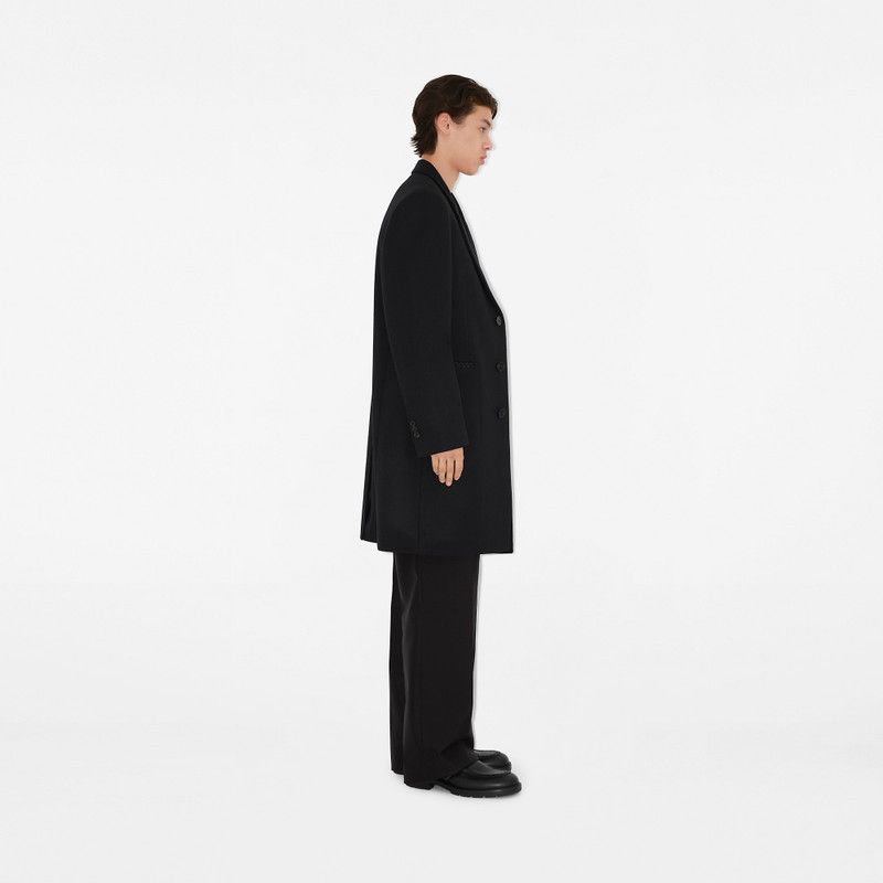 Burberry o1w1db10326 Wool Tailored Coat in Black Size US L / EU 52-54 / 3 - 3 Thumbnail