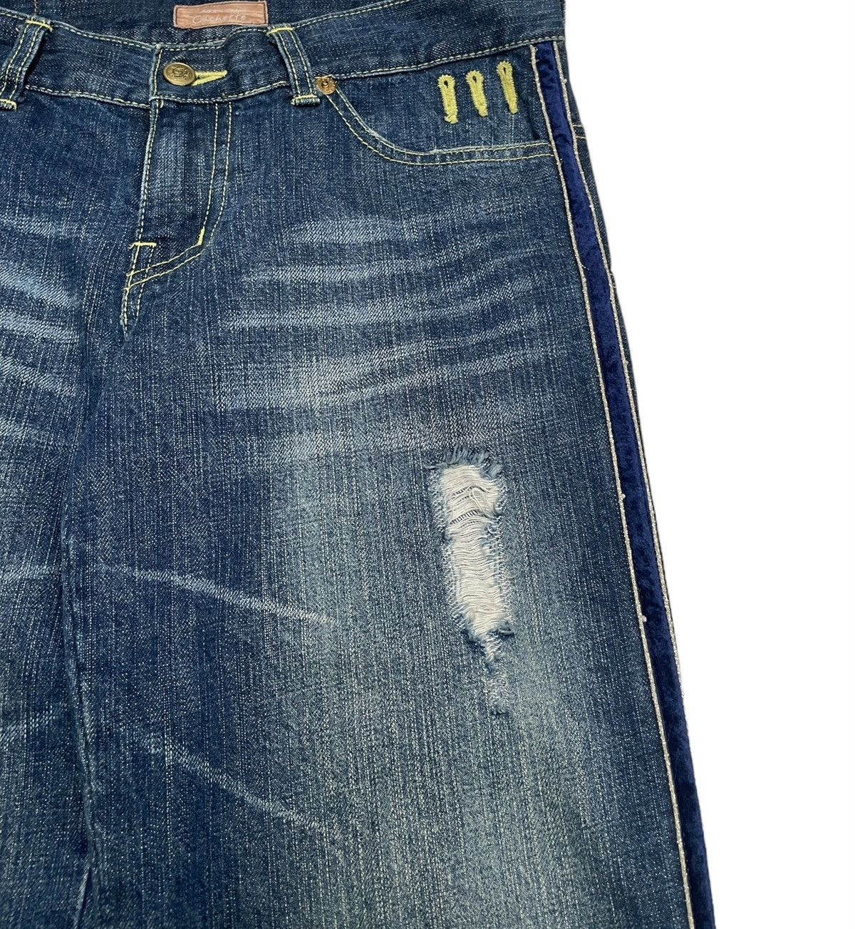 Japanese Brand × Vintage Rare Design Vintage Japanese Brand MB Cachette Jeans 2000s Size US 31 - 4 Thumbnail