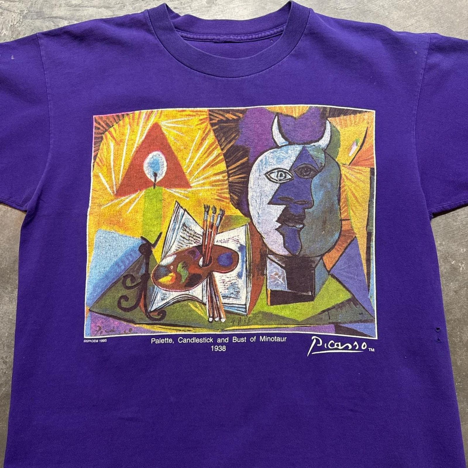Japanese Brand × Vintage Vintage 90s Picasso Art Graphic T-Shirt Size US L / EU 52-54 / 3 - 2 Thumbnail