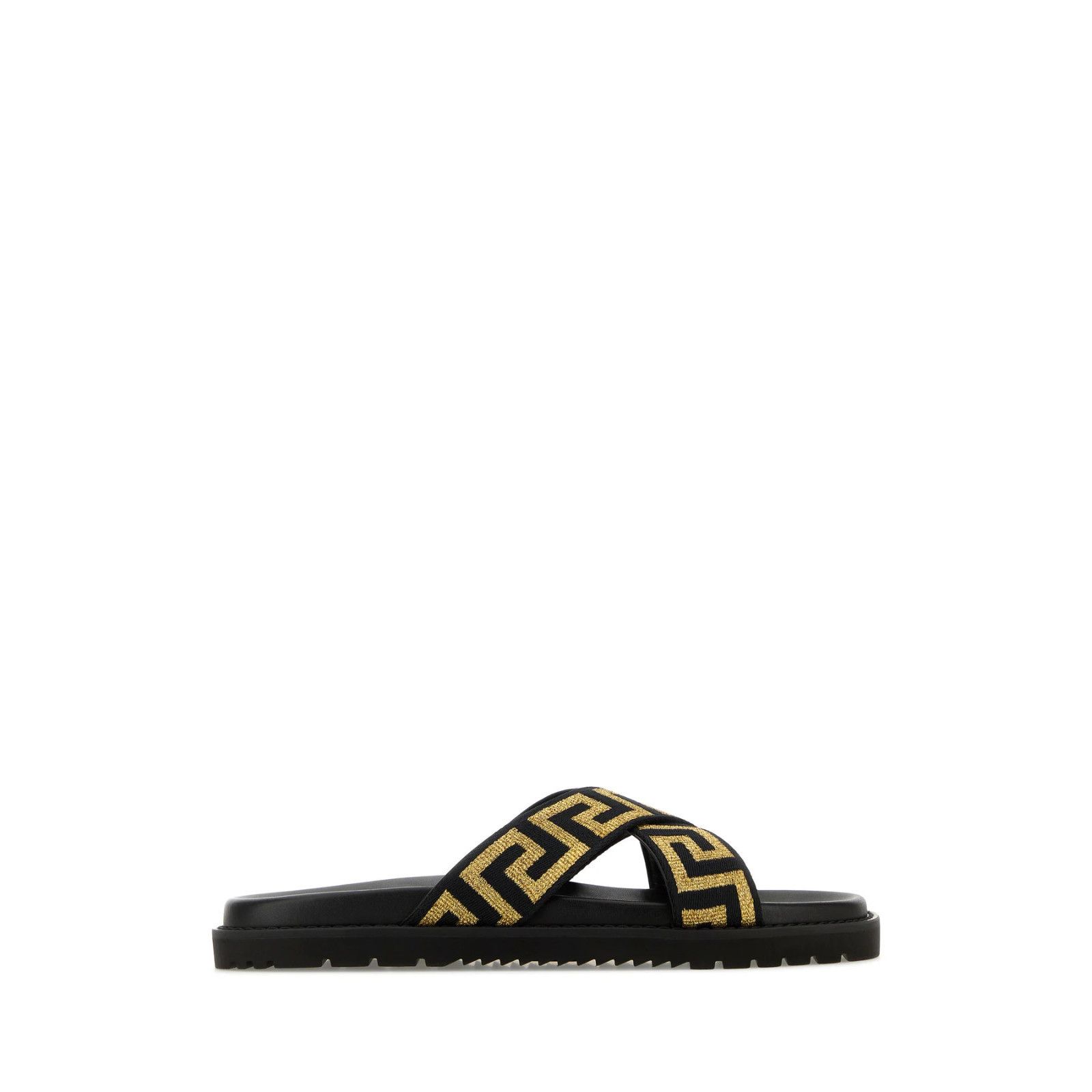 Versace VERSACE Greca Men's Black Slide Sandals New & Authentic (Men Size US 9 / EU 42 - 5 Thumbnail