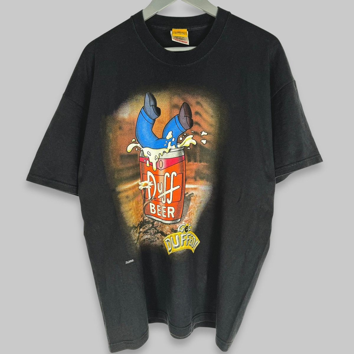 The Simpsons Vintage 2000 The Simpsons Homer Duffed Cartoon T Shirt Size US XL / EU 56 / 4 - 1 Thumbnail