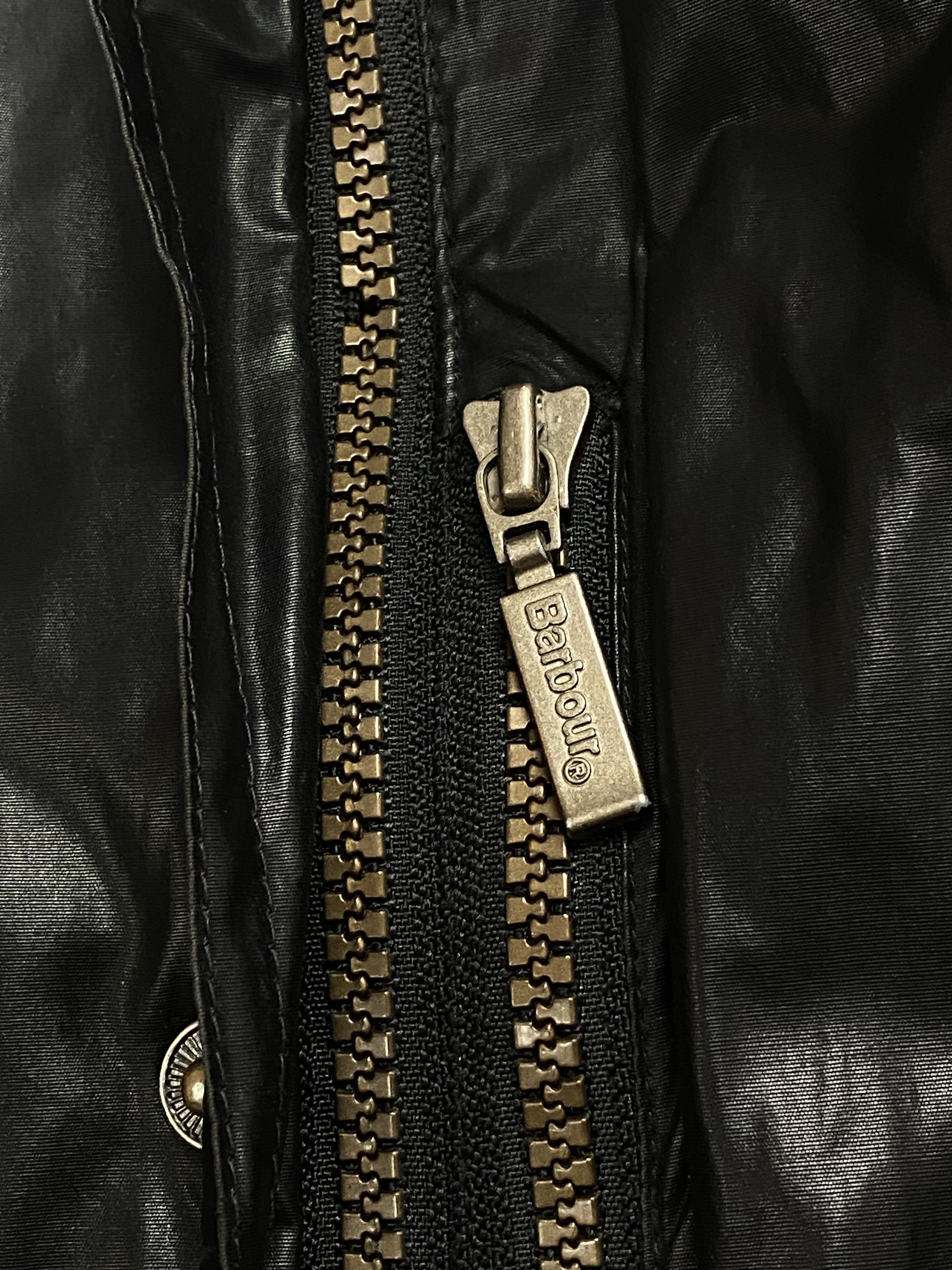 Barbour Vintage BARBOUR Super Rare Black Shining Biker Jacket M543 Size US XXL / EU 58 / 5 - 9 Thumbnail