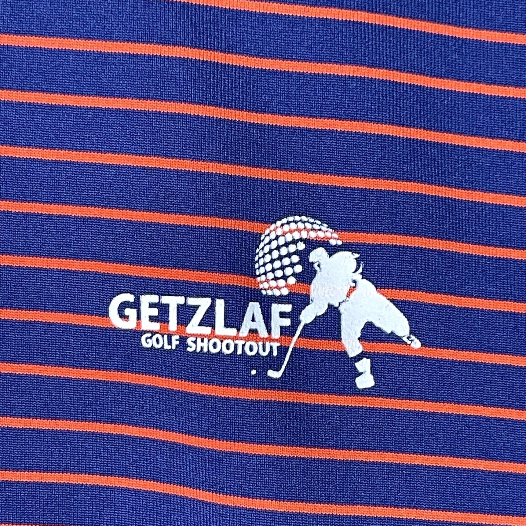 Vintage Greyson Polo Shirt Mens Large Blue Orange Striped Golf Rugby Preppy Adult Size US L / EU 52-54 / 3 - 4 Thumbnail