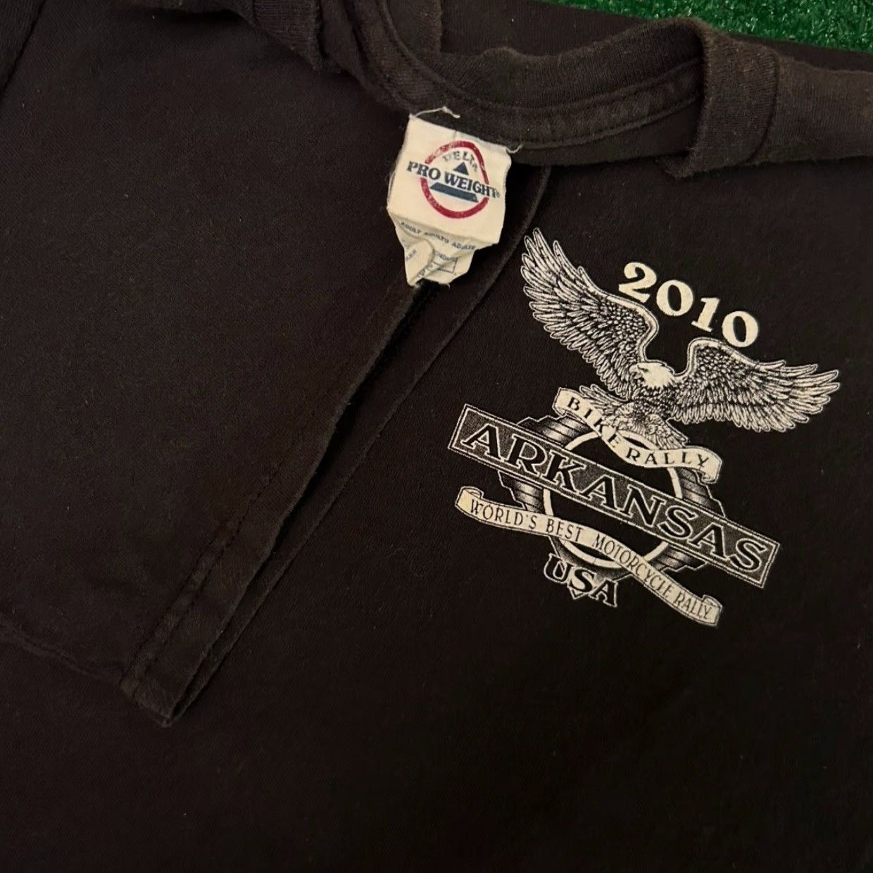 Vintage VINTAGE 90s Y2K Biker Eagle Arkansas Bike Rally Mens Size Shirt Large 2010 Size US L / EU 52-54 / 3 - 4 Thumbnail