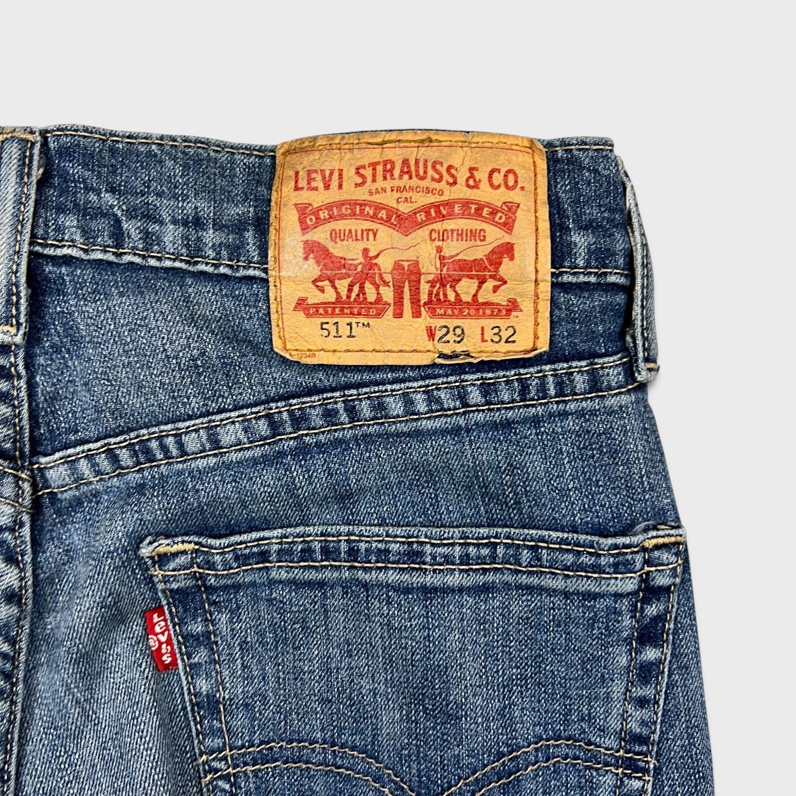 Levi's Levi's 511 Jean 29x32 Slim Fit Mid Rise Stretch Denim Pant Size US 29 - 7 Thumbnail