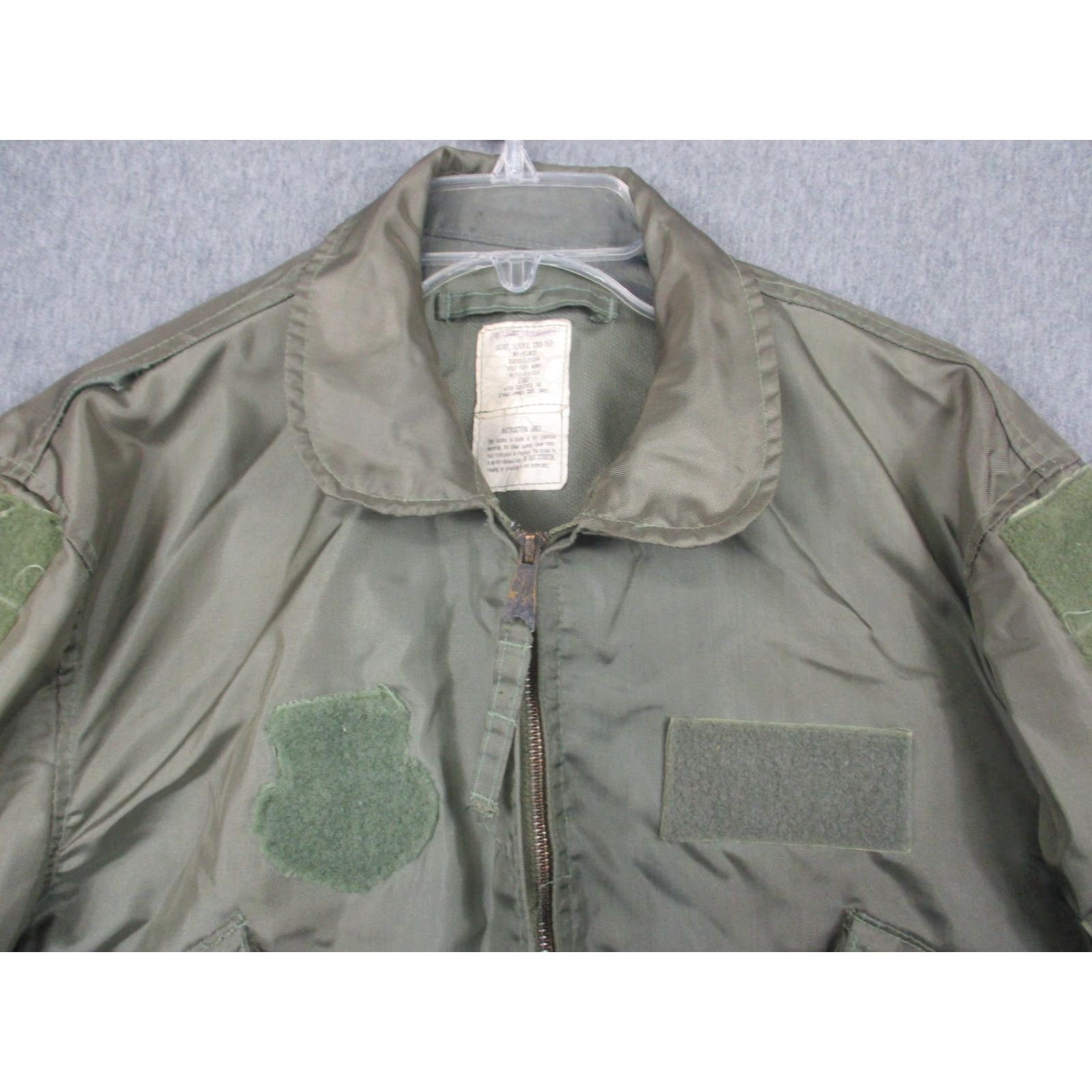 Alpha Industries VINTAGE CWU-36P flight jacket Large Men Bomber Jacket Green USA Army Aviation Aramid Nomex Size US L / EU 52-54 / 3 - 2 Thumbnail