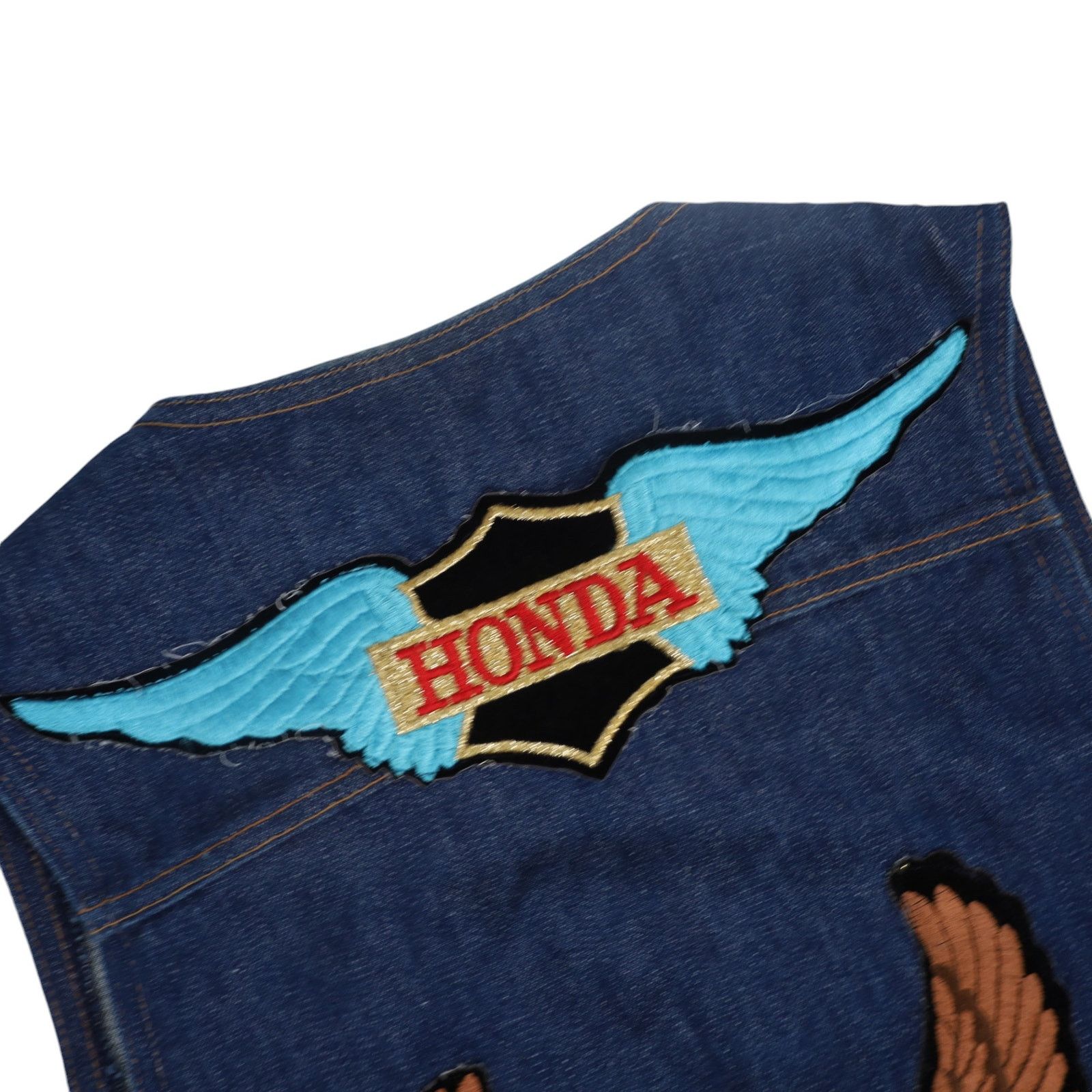 Vintage × Wrangler Vintage Wrangler Honda Motorcycle Patches Denim Vest Size US M / EU 48-50 / 2 - 10 Thumbnail