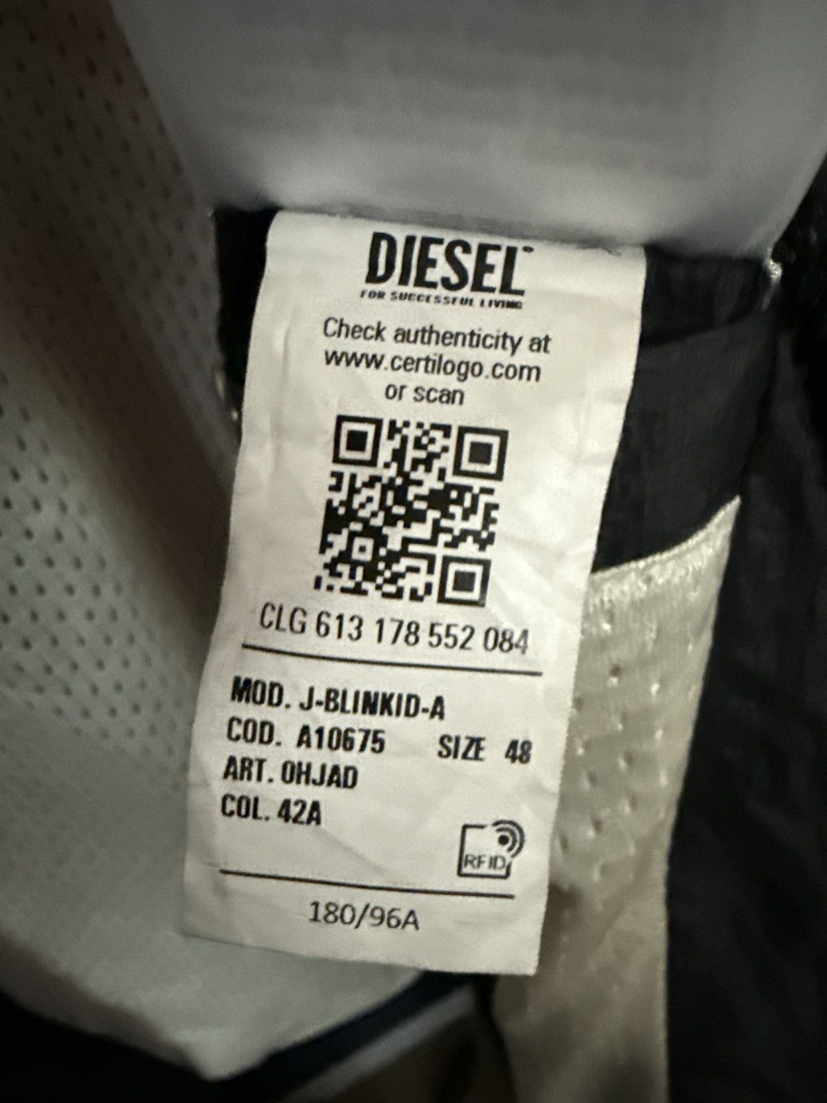 Diesel Diesel red j blinkid a jacket Size US M / EU 48-50 / 2 - 5 Thumbnail