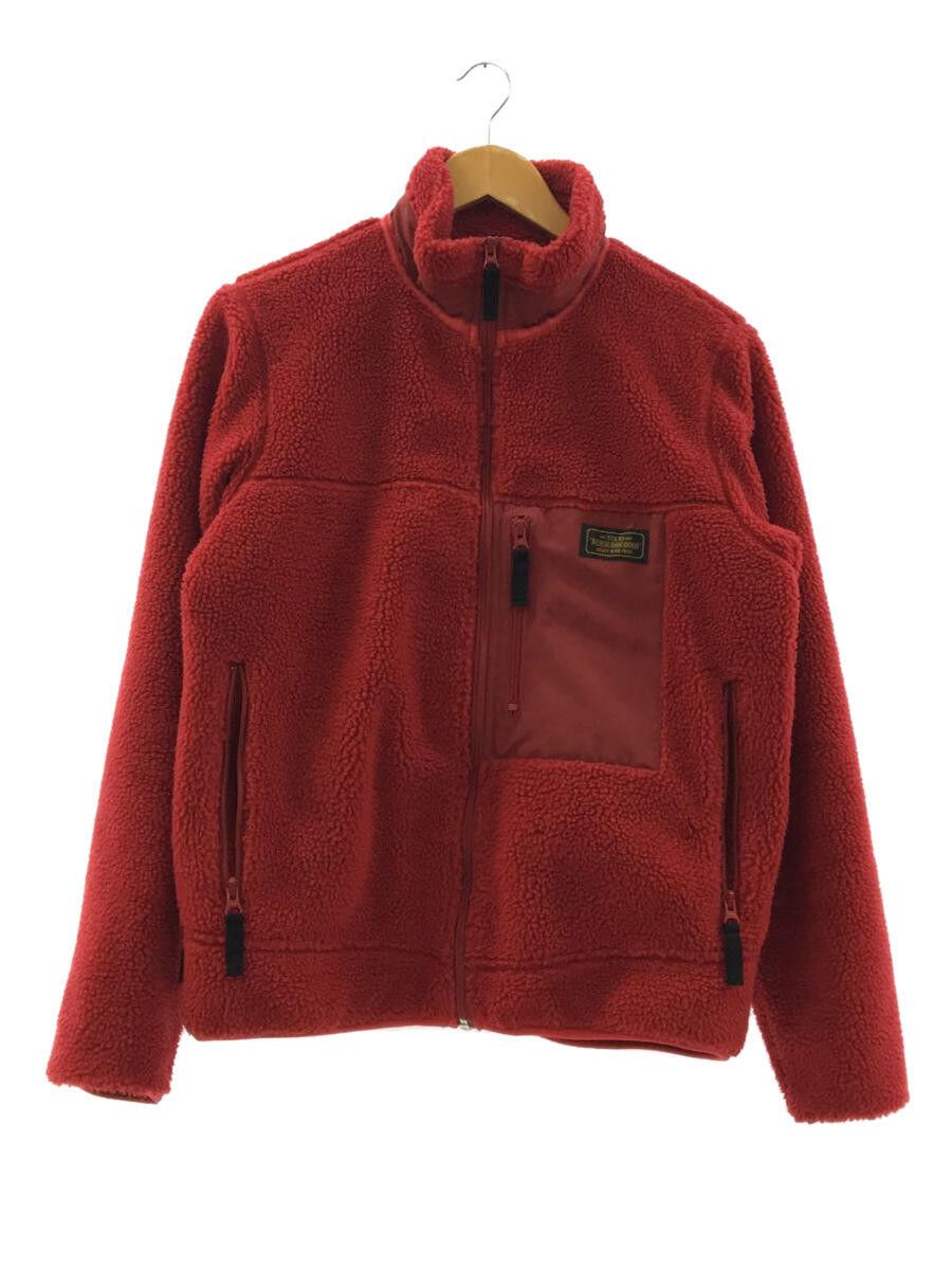 image of Neighborhood Jacket Pocket Zip Fleece Polyester Plain Zip Up Red, Men's (Size Medium)