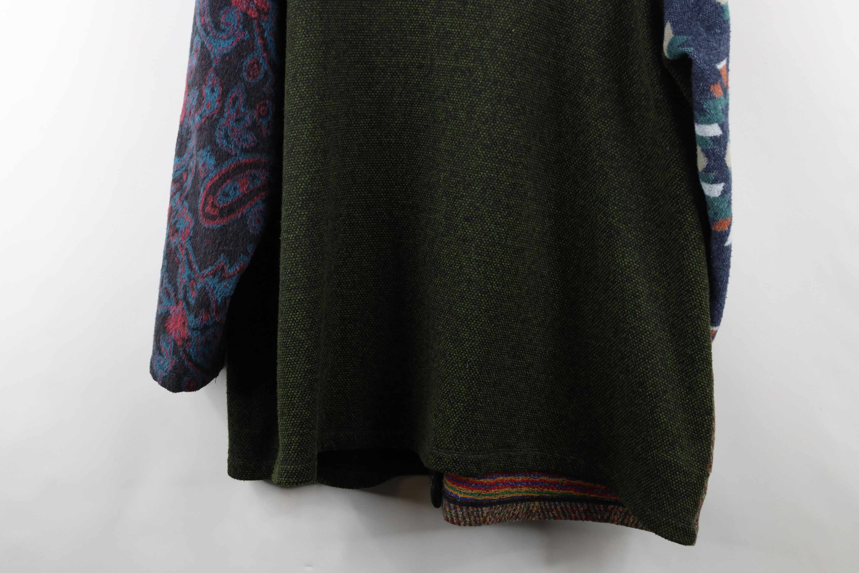Vintage Vintage 90s Streetwear Fleck Patchwork Quilted Button Jacket Size 3XL / US 20-22 - 14 Thumbnail