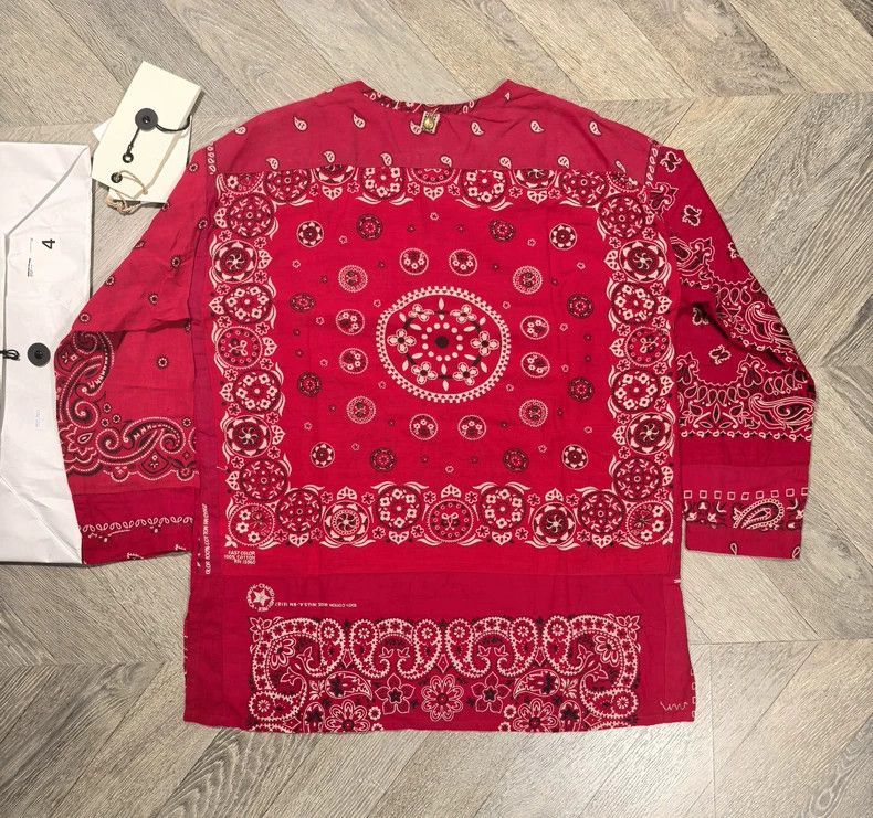 Visvim Visvim 16SS KERCHIEF TUNIC W (VNTG BANDANA) Clay Dye Old C Size US XL / EU 56 / 4 - 3 Thumbnail