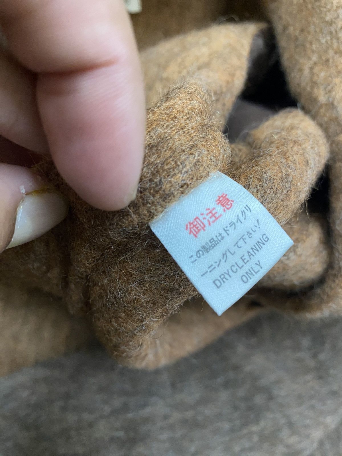 Vintage Vintage BIKI Italy Wool Blend Brown Long Coat Mohair Size M / US 6-8 / IT 42-44 - 10 Thumbnail