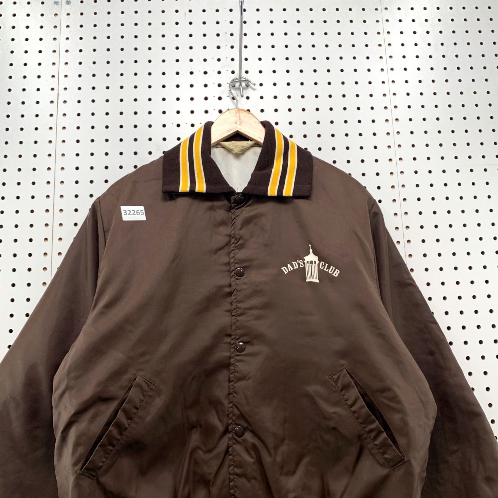 Salem Sportswear VINTAGE Gem Sportswear DADS CLUB Satin Snap Jacket Mens XL Brown USA 70s 80s Bomber Jacket Mens Size US XL / EU 56 / 4 - 7 Thumbnail