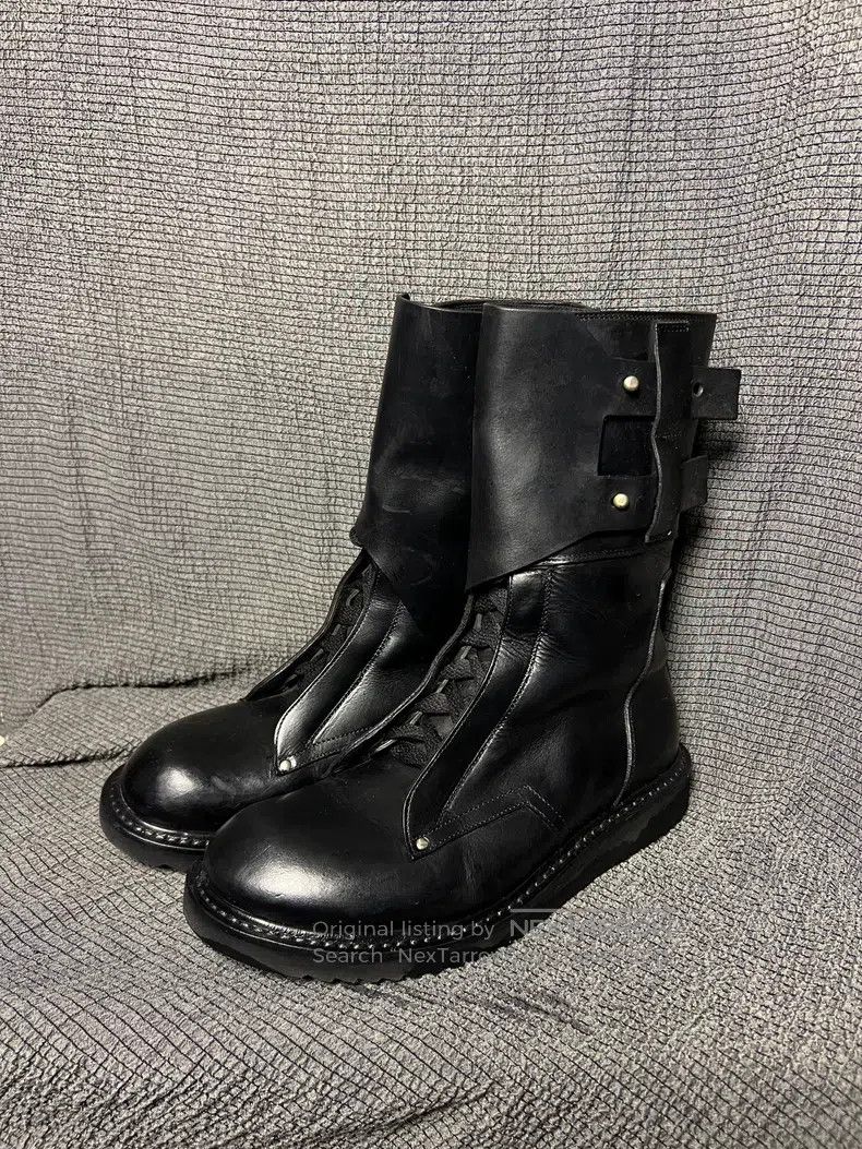 Rick Owens Rick Owens High-top lace-up cowhide military boots Size US 7 / EU 40 - 2 Thumbnail