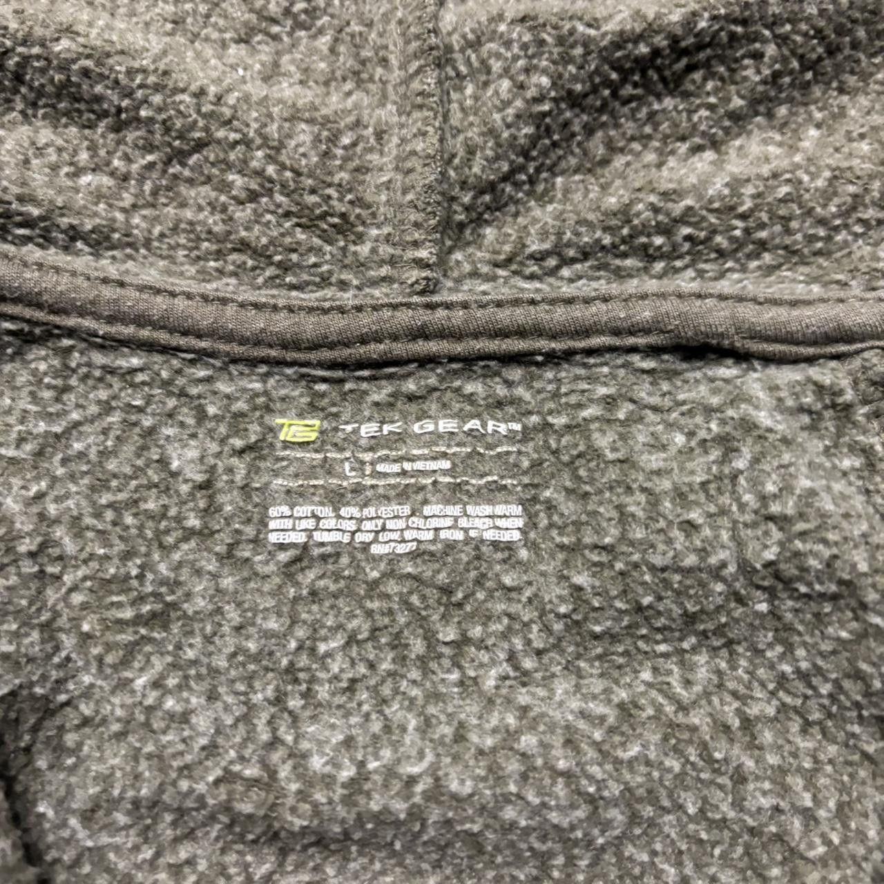 Japanese Brand × Vintage Crazy Vintage Y2K/2000s Moss Green Blank Essential Zip Up Hoodie! Size L / US 10 / IT 46 - 6 Thumbnail