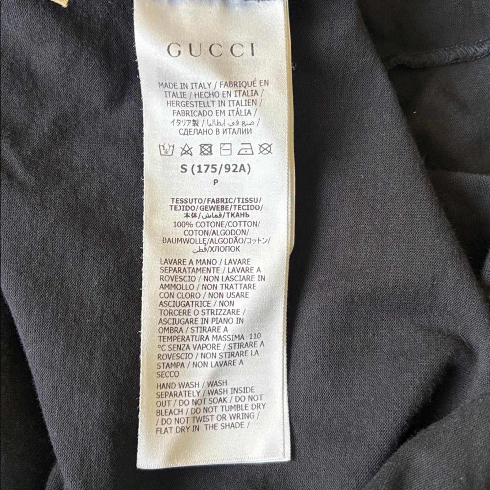 Gucci Gucci Made in Italy Blade Print T-Shirt Black 565806 XJAZY Size US S / EU 44-46 / 1 - 7 Thumbnail