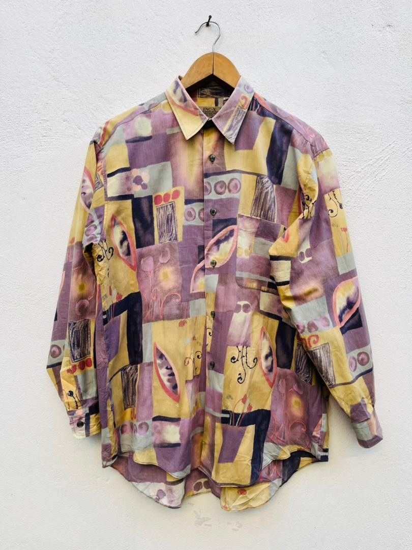 Japanese Brand Vintage INC-X Artist Designed Fashion Style Shirt Size US L / EU 52-54 / 3 - 1 Thumbnail