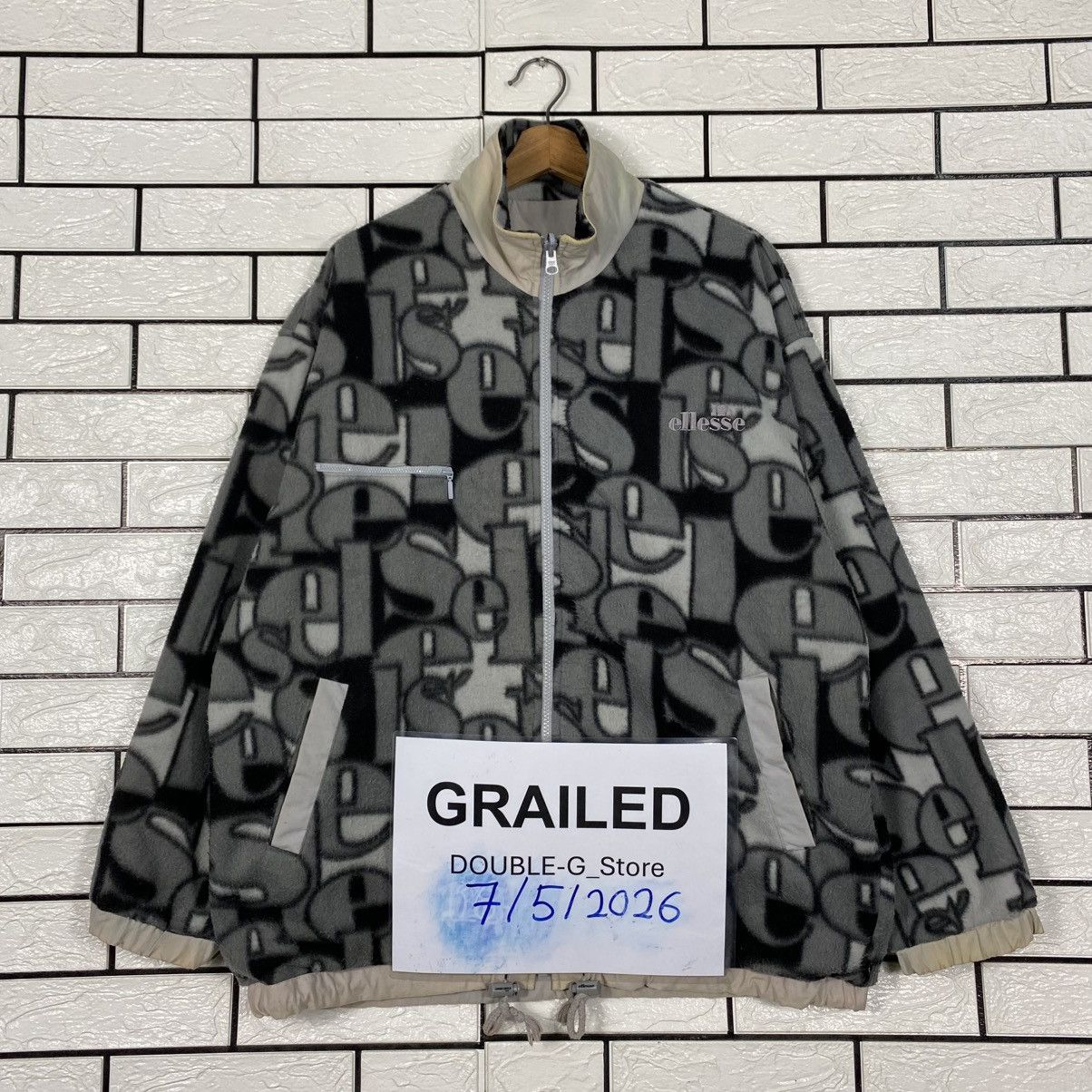 Japanese Brand Vintage Reversible Bomber Jacket Ellesse Sun Faded Design Size US L / EU 52-54 / 3 - 1 Thumbnail