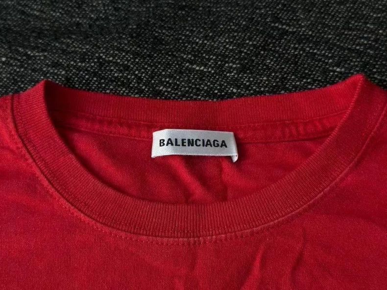 Balenciaga Balenciaga Red Short Sleeve TShirt-2505 Size US XS / EU 42 / 0 - 2 Thumbnail