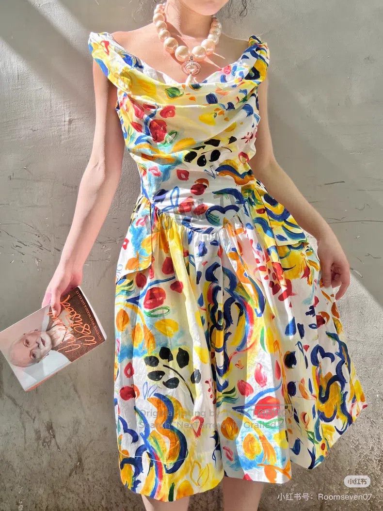 Vivienne Westwood Vivienne Westwood Graffiti Waist-Cinching Dress Size M / US 6-8 / IT 42-44 - 3 Thumbnail