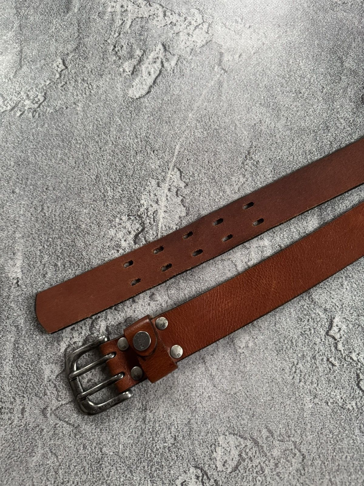 G-Star G star raw brown leather casual belt biker punk y2k Size ONE SIZE - 5 Thumbnail