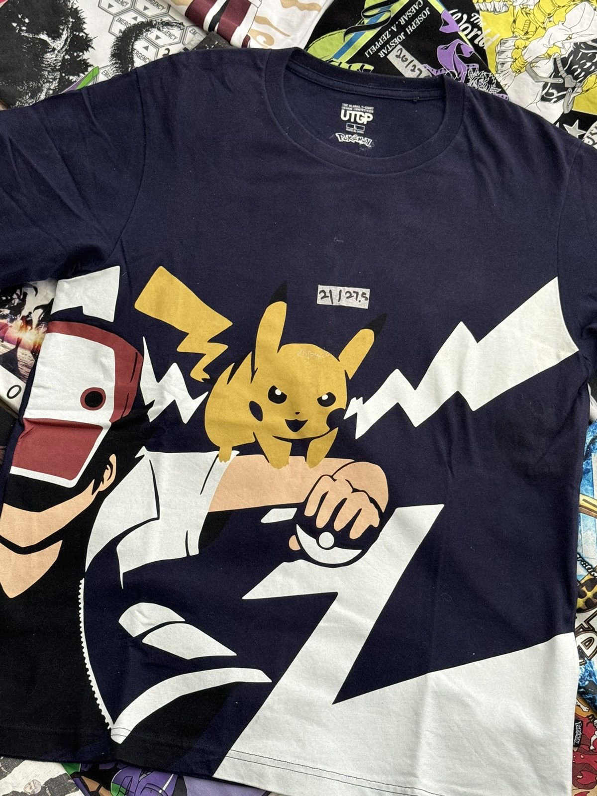 Anime × Cartoon Network × Japanese Brand Anime pokemon pikachu and ash Size US L / EU 52-54 / 3 - 2 Thumbnail