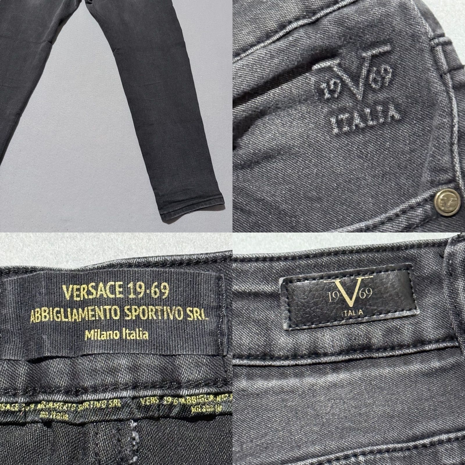 Versace Versace Jeans Men Dark Gray Denim Straight - 31 Size US 31 - 8 Thumbnail