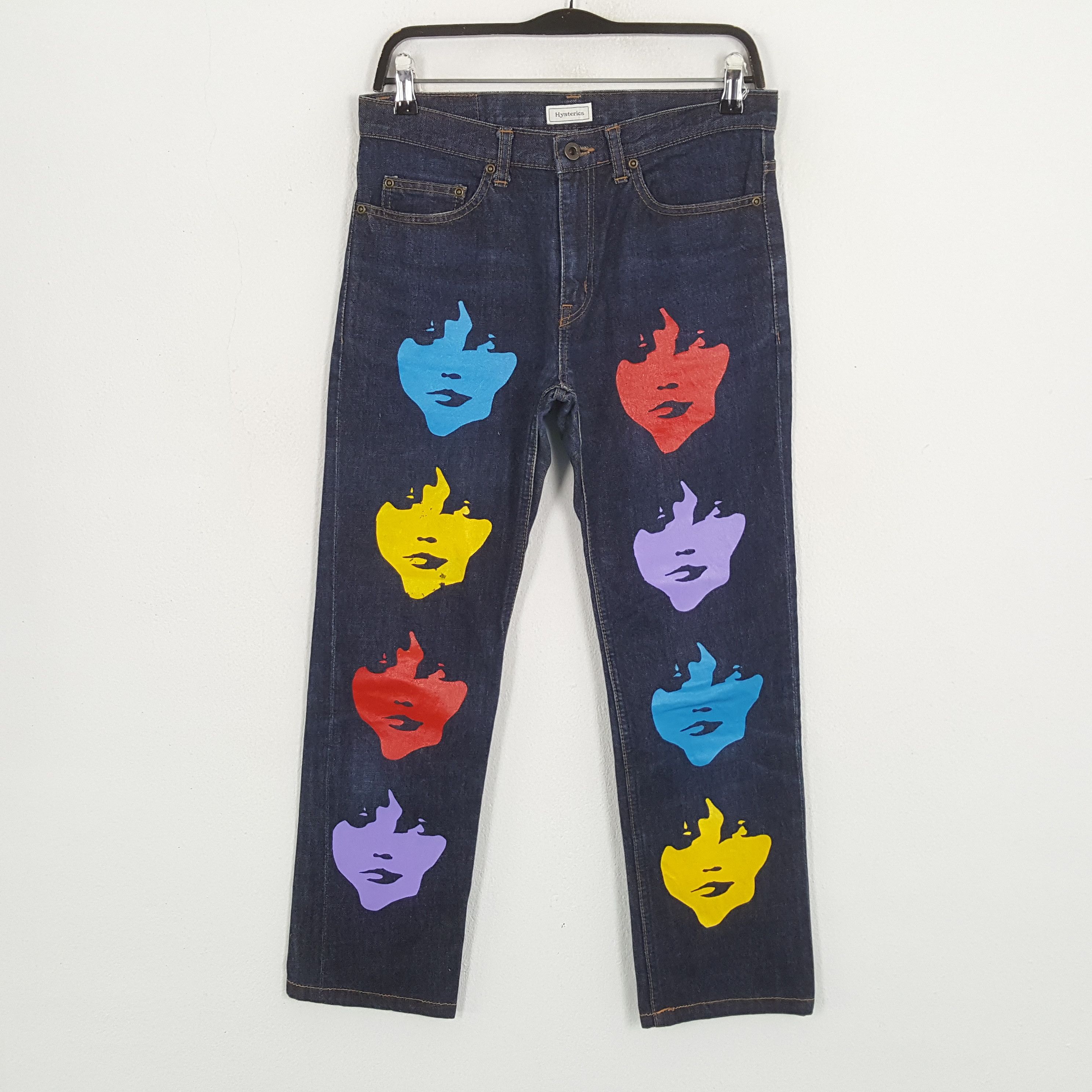 Hysteric Glamour × Japanese Brand × Vintage HYSTERIC GLAMOUR Japanese Brand Custom Art Jeans Size US 29 - 1 Thumbnail
