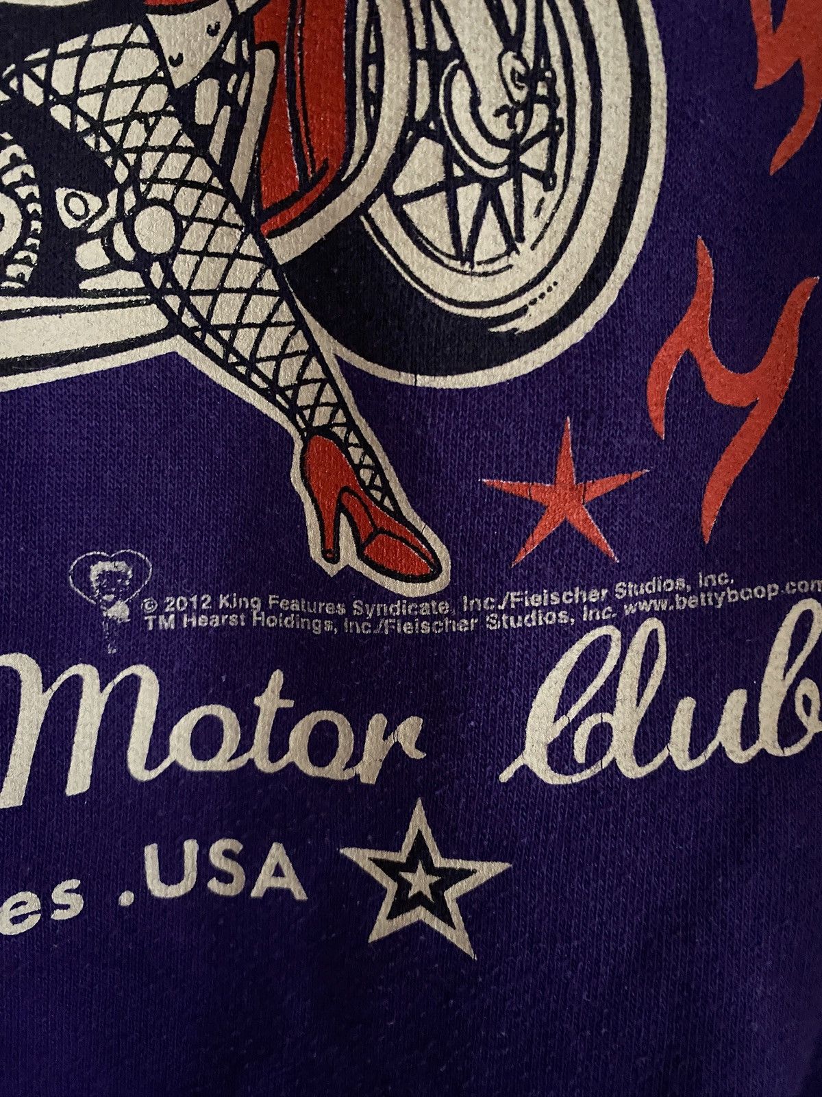 Vintage VINTAGE BETTY BOOP MOTO RACING FLAME HOODIE Size US M / EU 48-50 / 2 - 5 Thumbnail