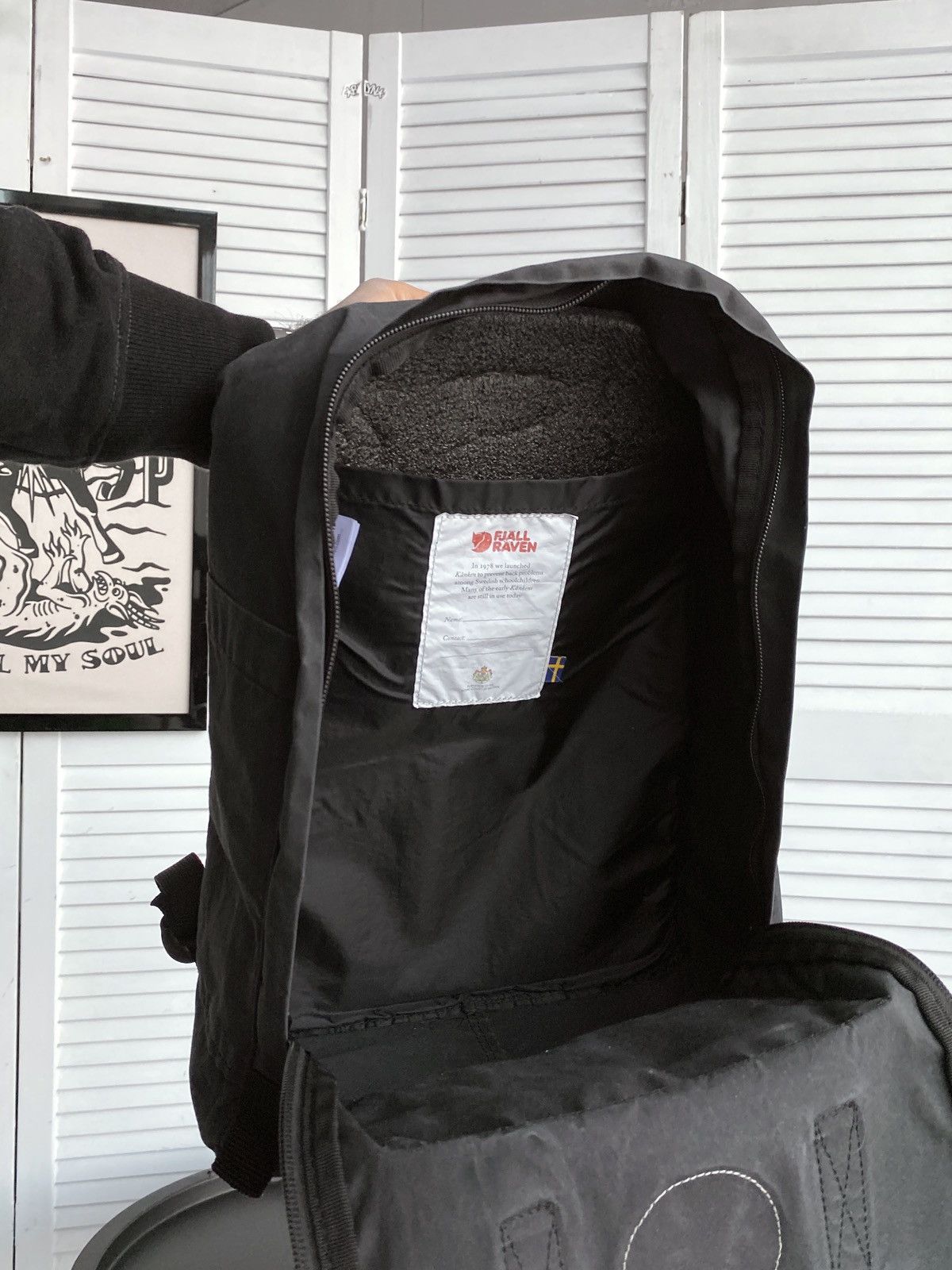 Fjallraven Fjallraven Kanken Backpack Bag Graphite Black G1000 Wax Size ONE SIZE - 11 Thumbnail