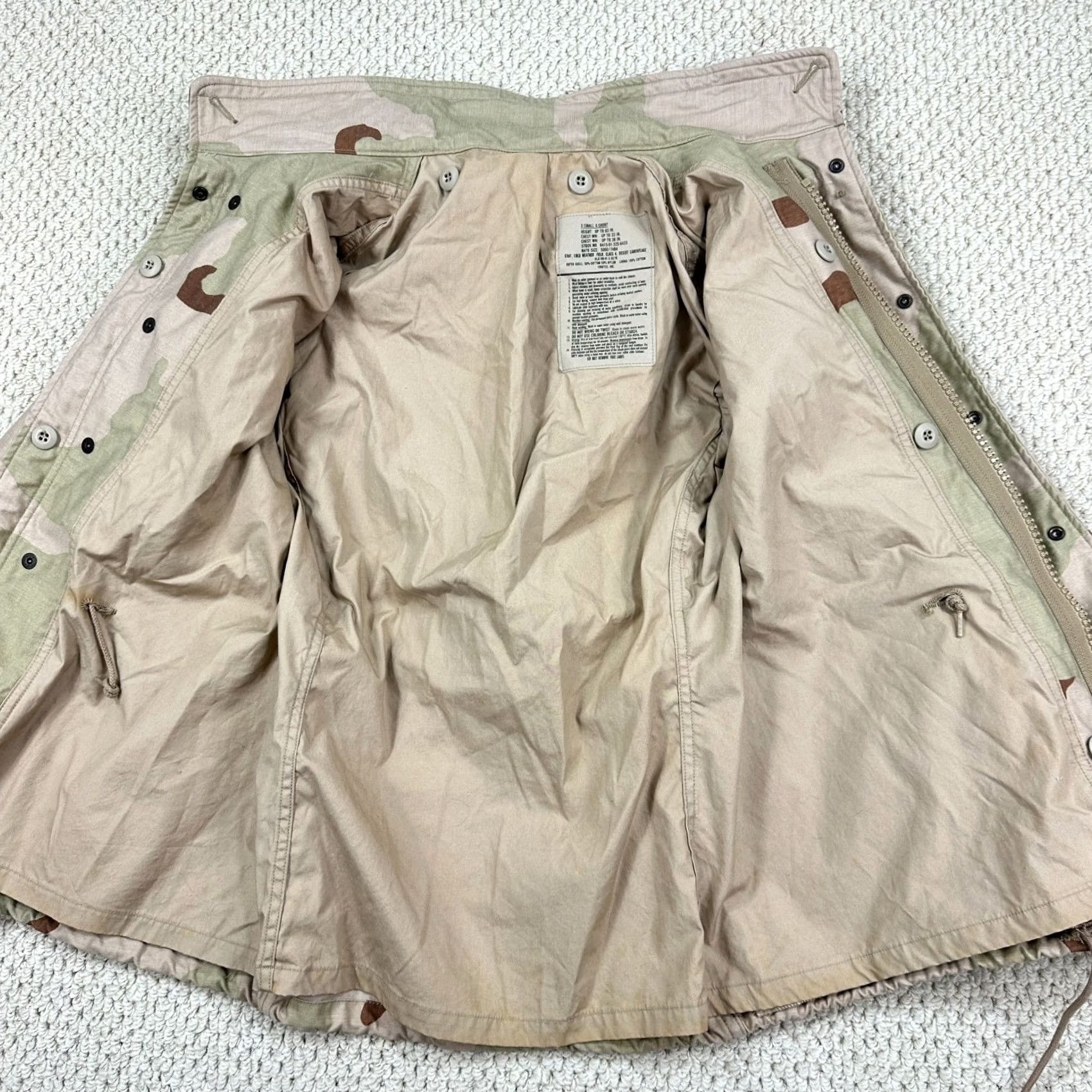 Vintage VINTAGE Isratex M65 Jacket Mens XS X-Short Desert Camo Cold Weather Field Coat 90s Size US XS / EU 42 / 0 - 3 Thumbnail