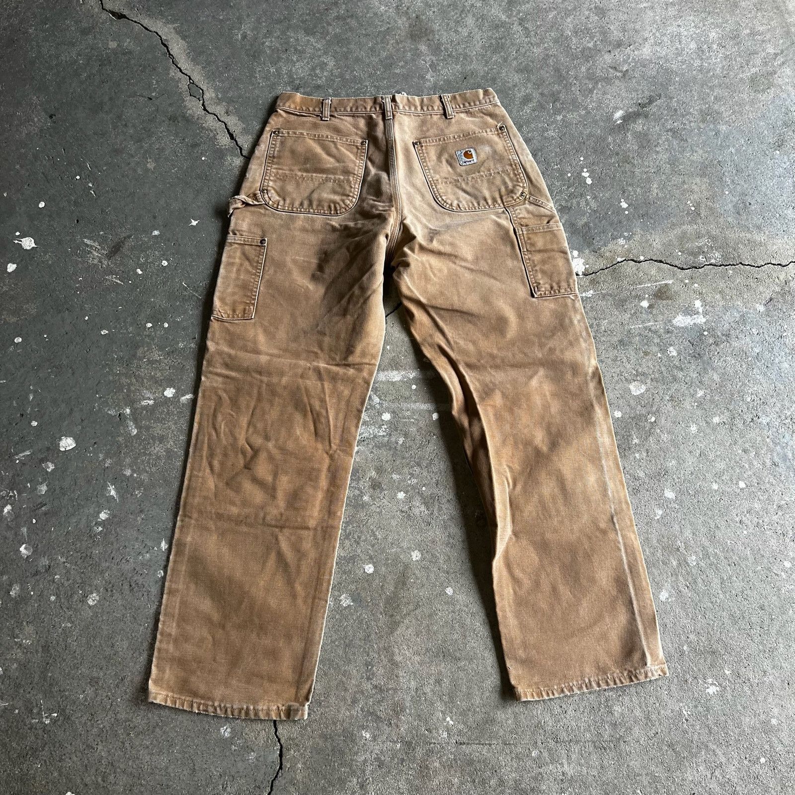 Carhartt × Vintage Carhartt brown double knee work wear carpenter pants Size US 31 - 5 Thumbnail