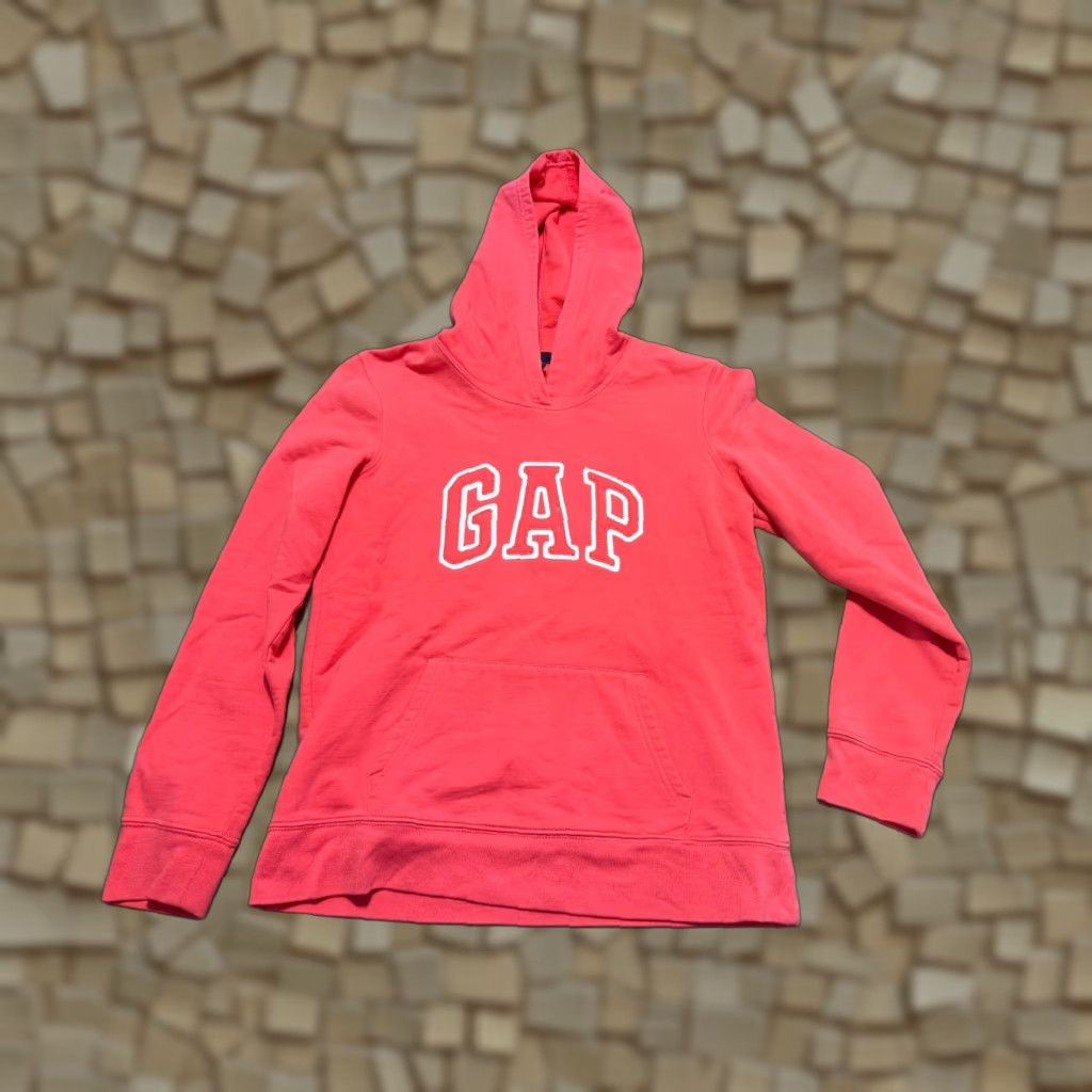 Gap GAP Hoodie Women's Medium Pink Sweatshirt Long Sleeve Pullover Regular Fit - Casual, Pullover, Fall/Spring/Summer, Modern Style, Pink Hoodie, Women Size M / US 6-8 / IT 42-44 - 1 Thumbnail