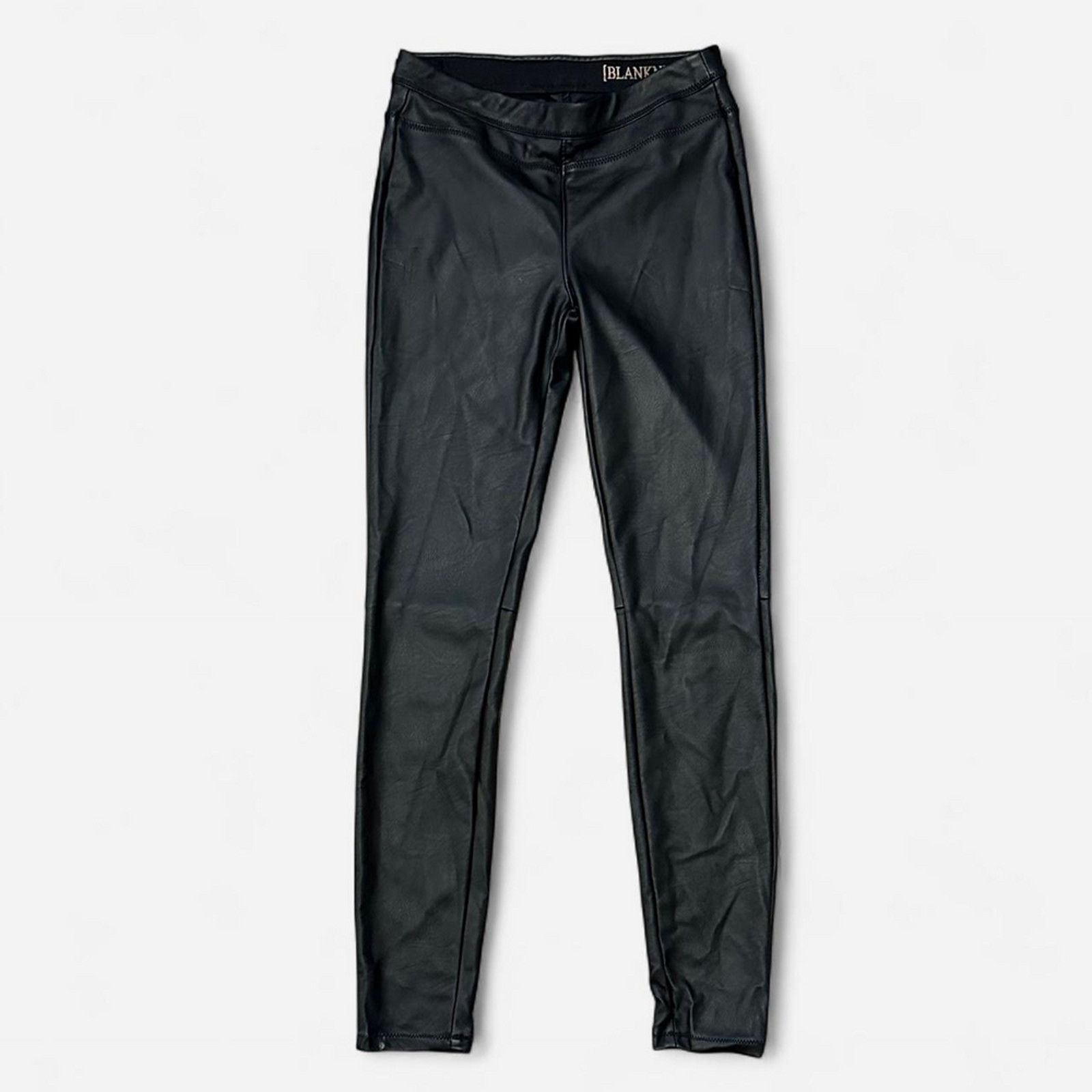 BLANKNYC BLANK NYC black faux leather skinny pants leggings small 25W Size 25" / US 0 / IT 36 - 1 Thumbnail