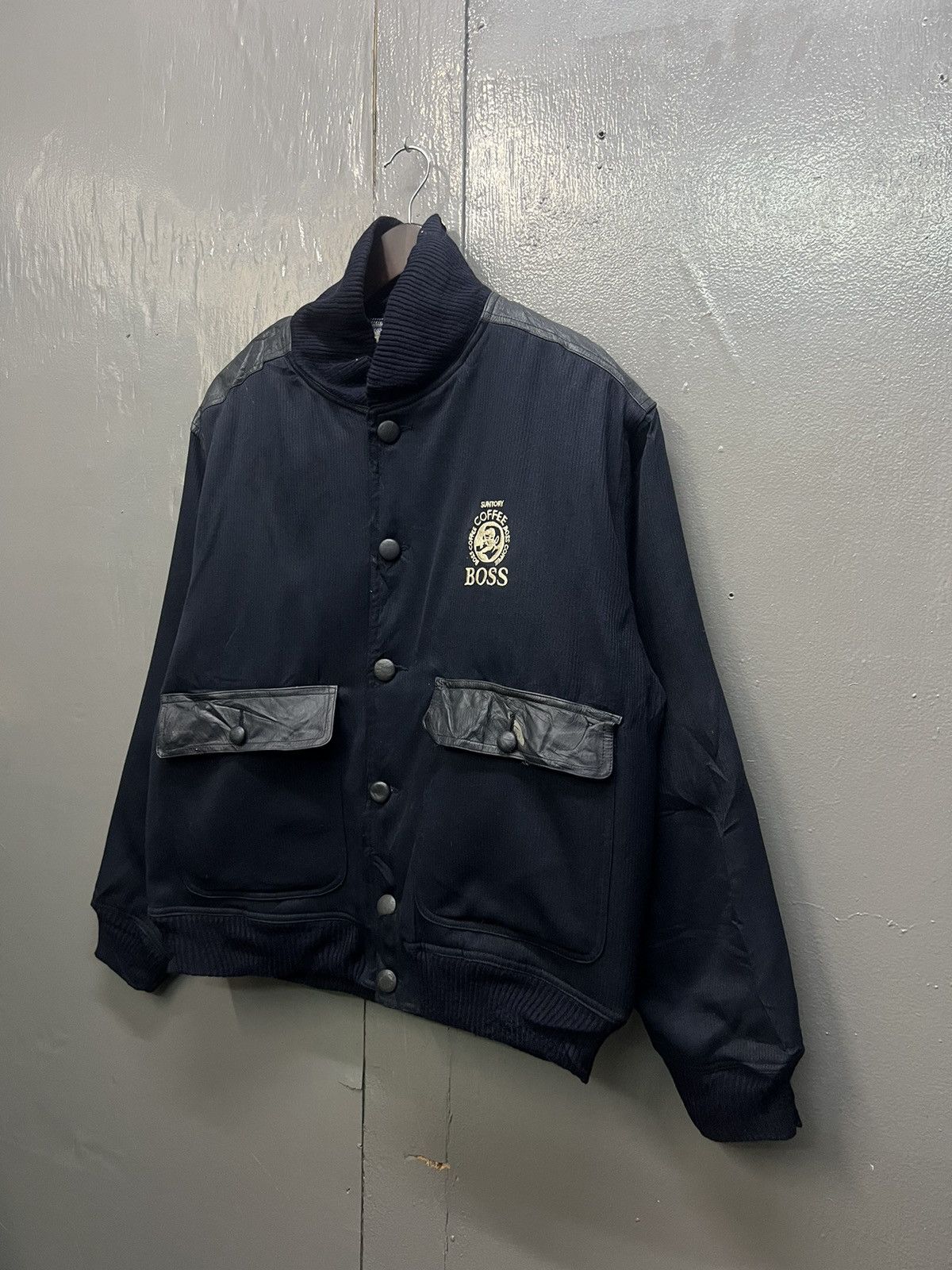 Vintage Vintage Suntory Coffee Boss Wool Bomber Jacket Size US L / EU 52-54 / 3 - 2 Thumbnail