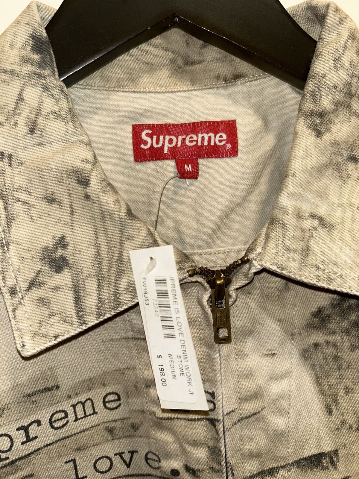 Supreme is love denim work jacket